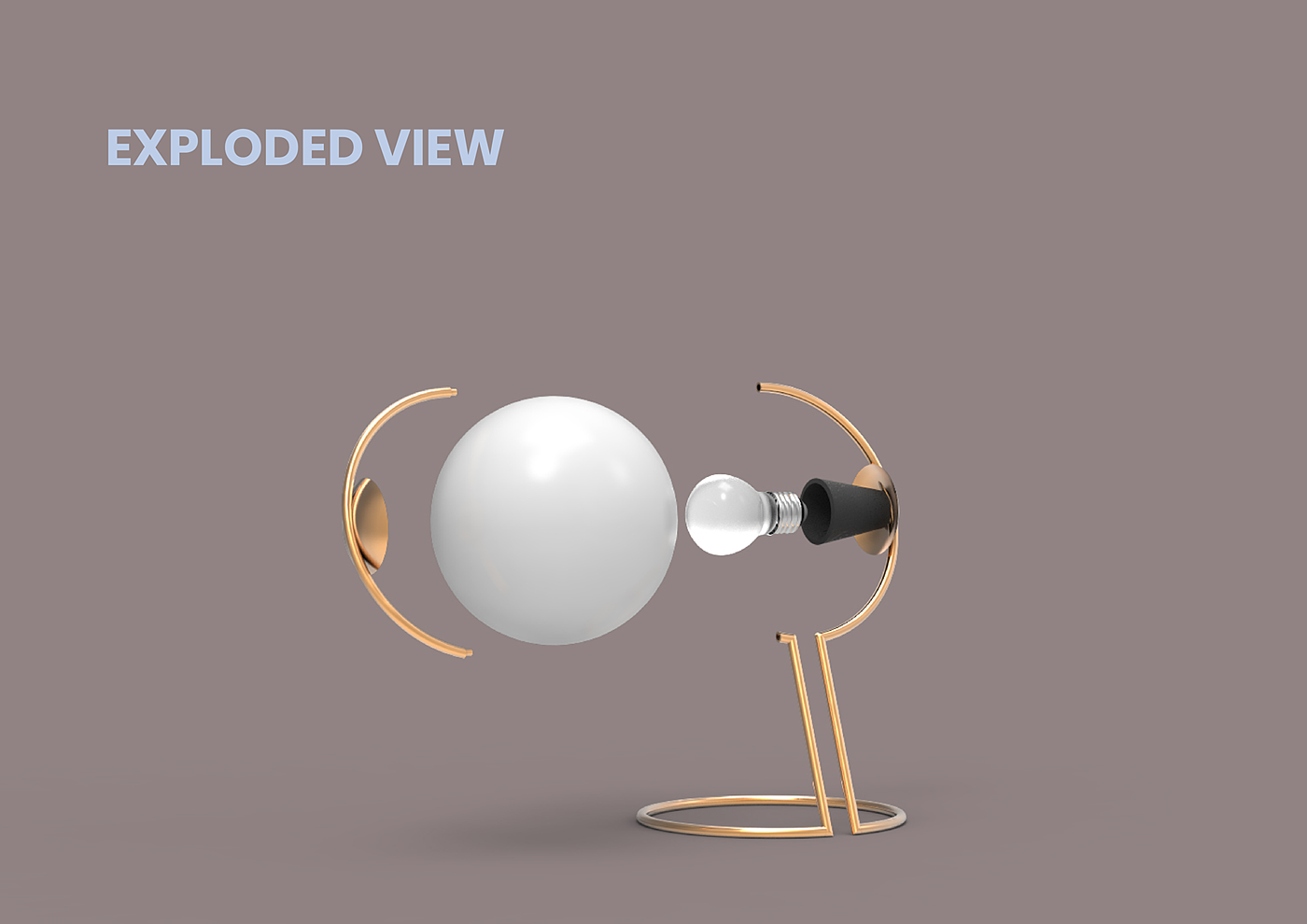 Simplicity，Desk lamp，product design，