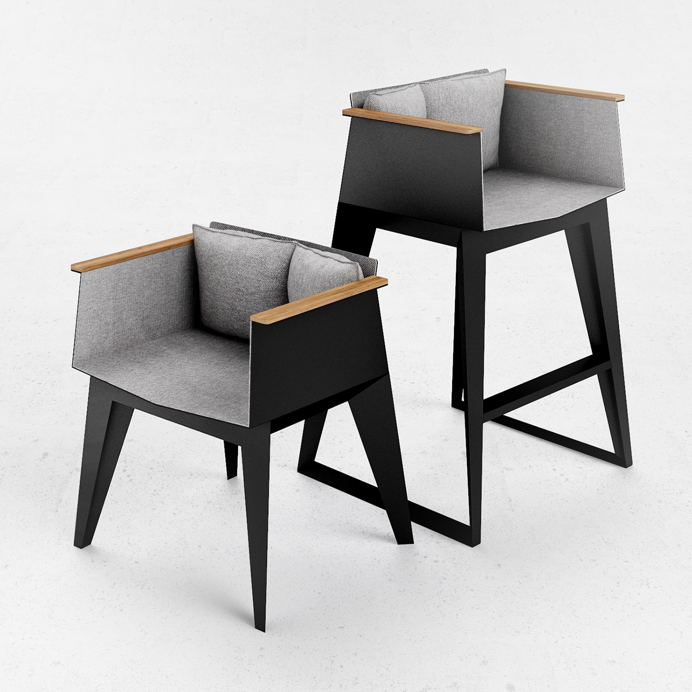 Home Furnishing，stool，chair，black，