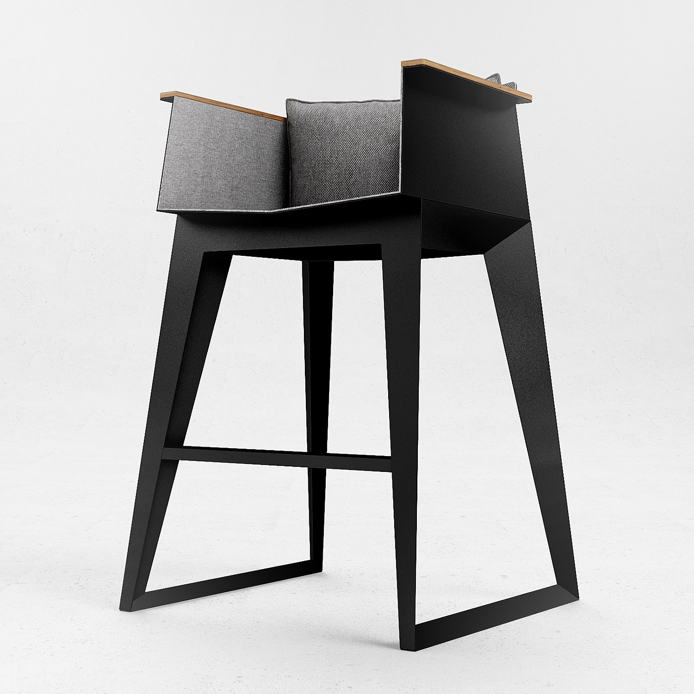 Home Furnishing，stool，chair，black，