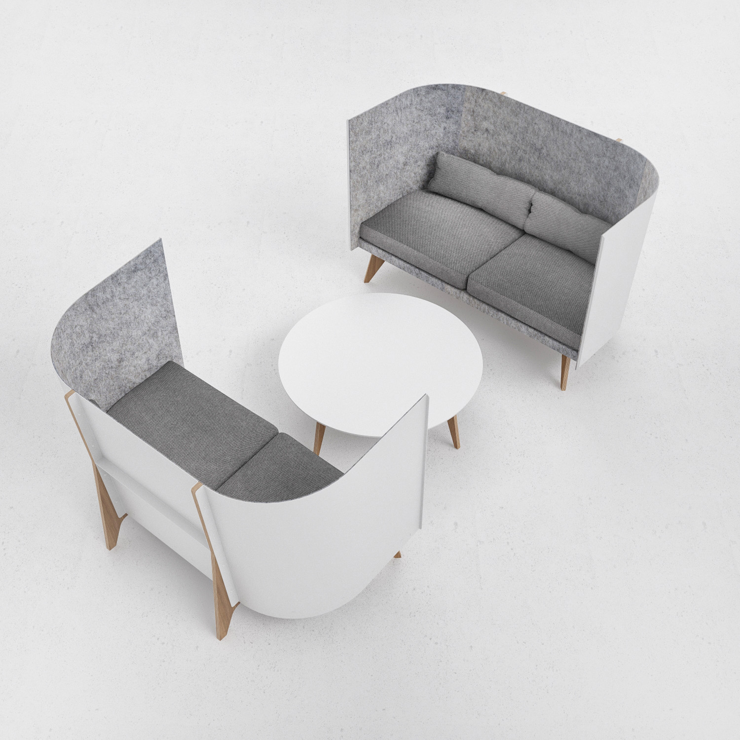 V sofa，sofa，concise，