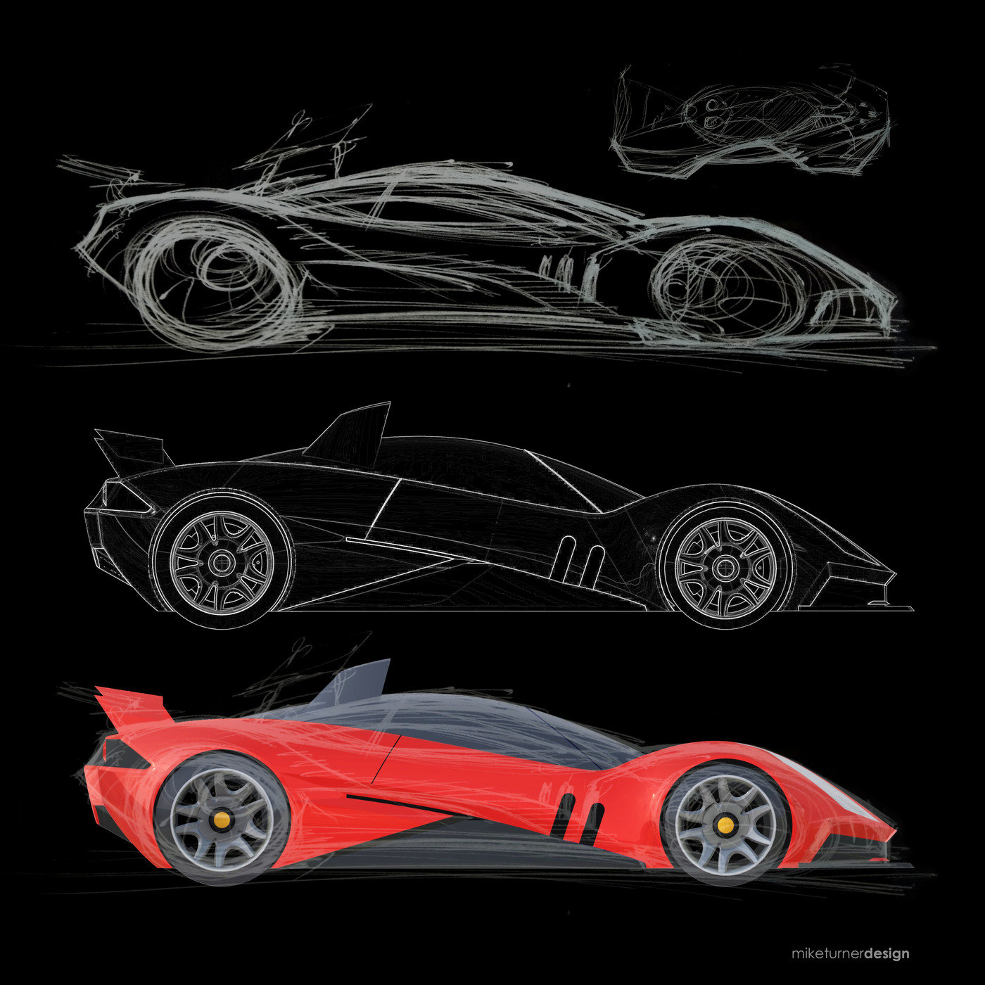 Zonda，330P4，NSX，sketch，Sports car，