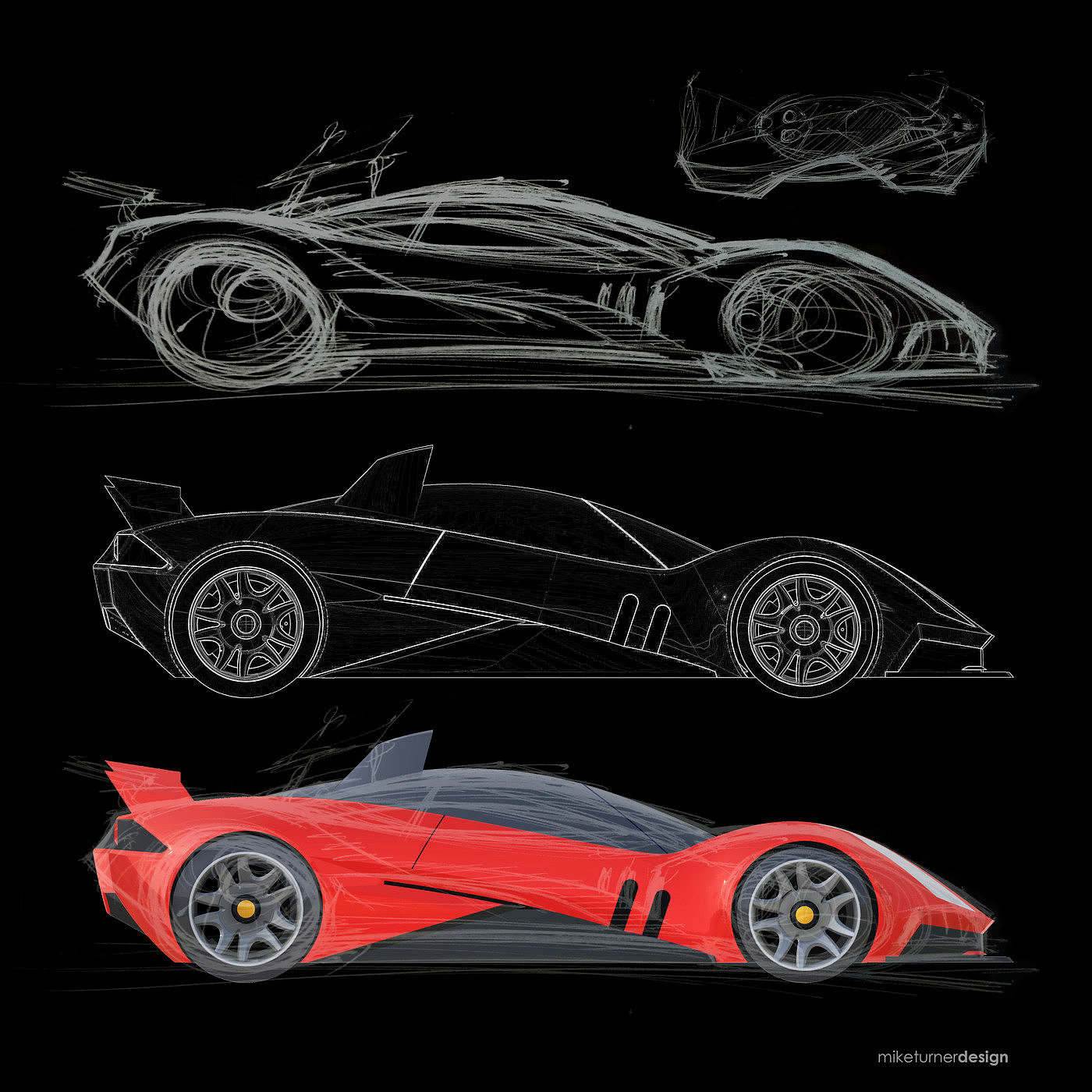 Zonda，330P4，NSX，sketch，Sports car，