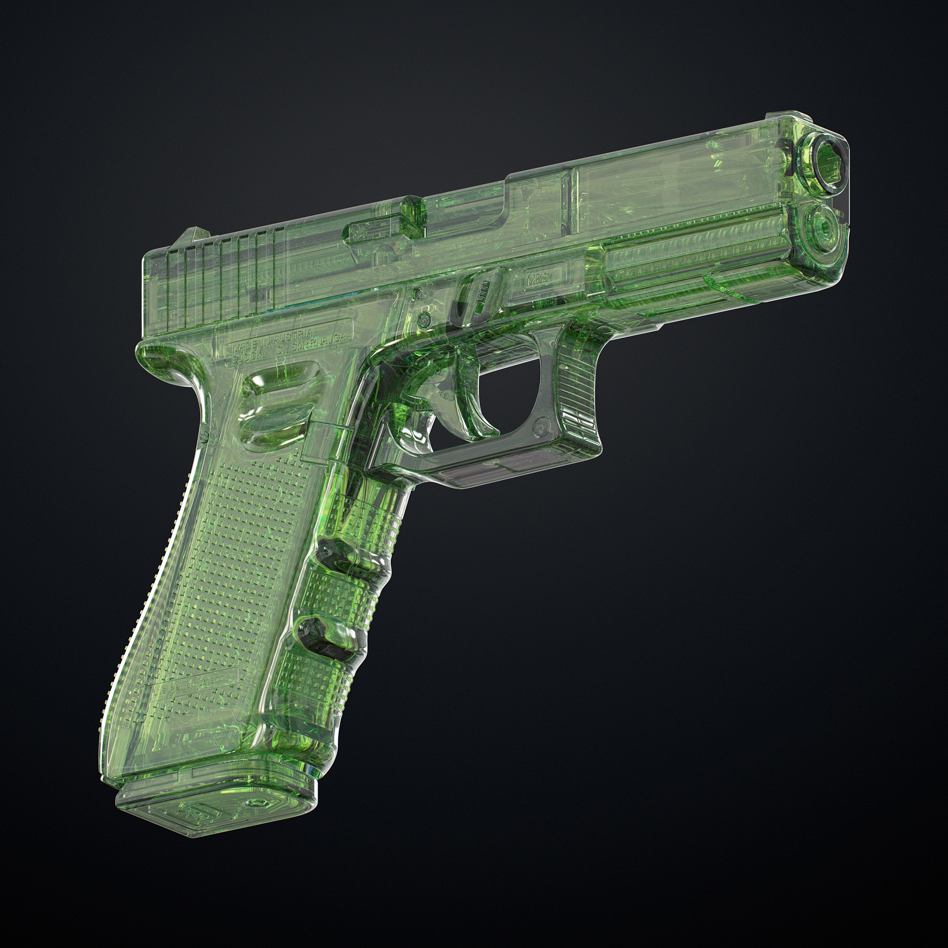 firearms，Glock 17 Jan 4，Pistol design，concept，