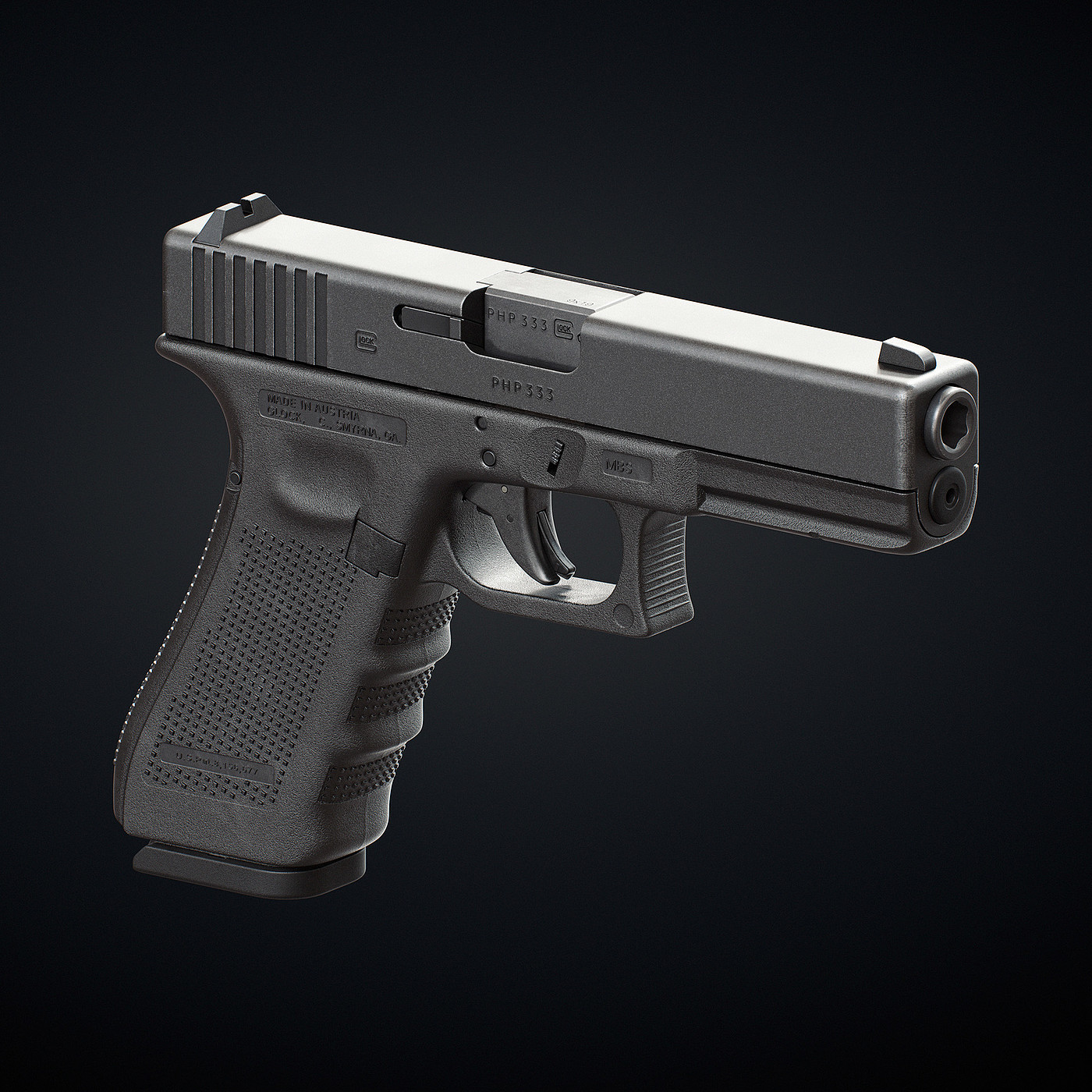 firearms，Glock 17 Jan 4，Pistol design，concept，