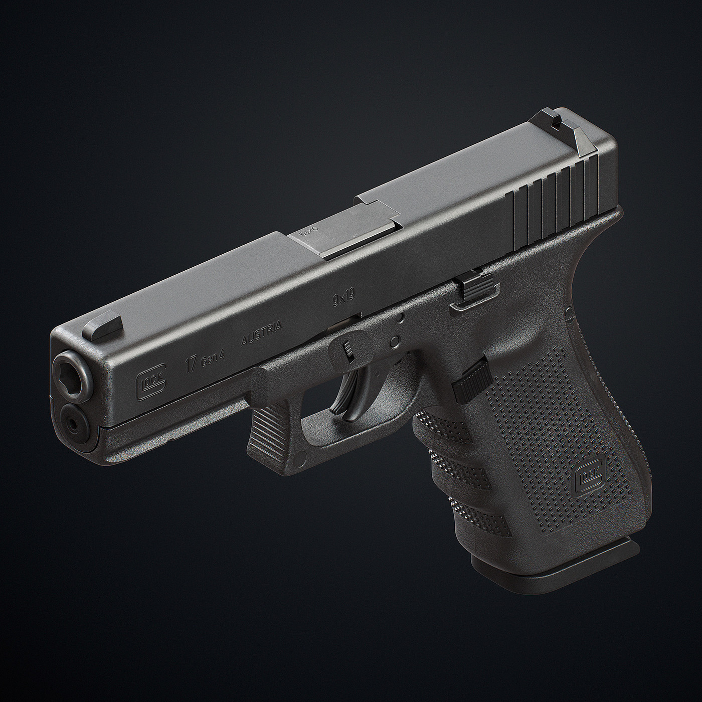 firearms，Glock 17 Jan 4，Pistol design，concept，