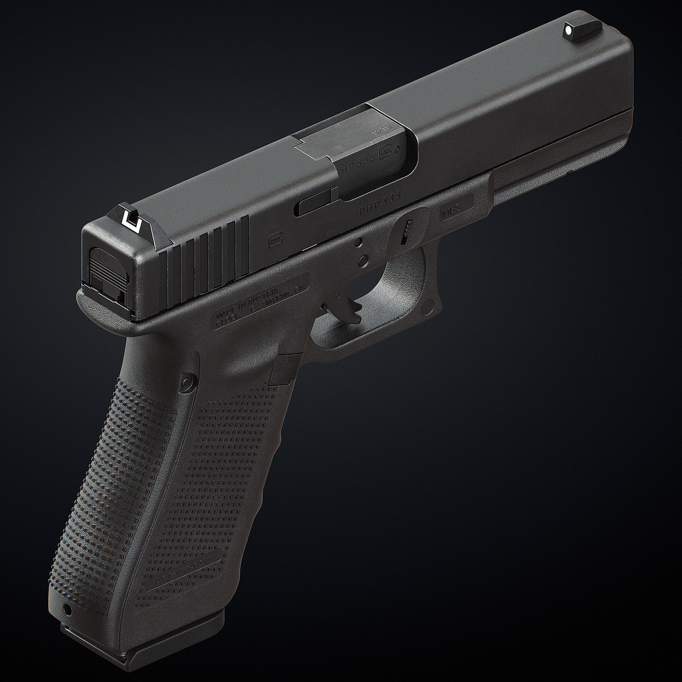 firearms，Glock 17 Jan 4，Pistol design，concept，