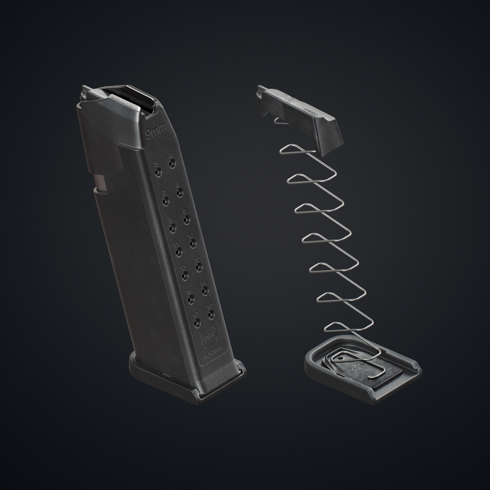 firearms，Glock 17 Jan 4，Pistol design，concept，