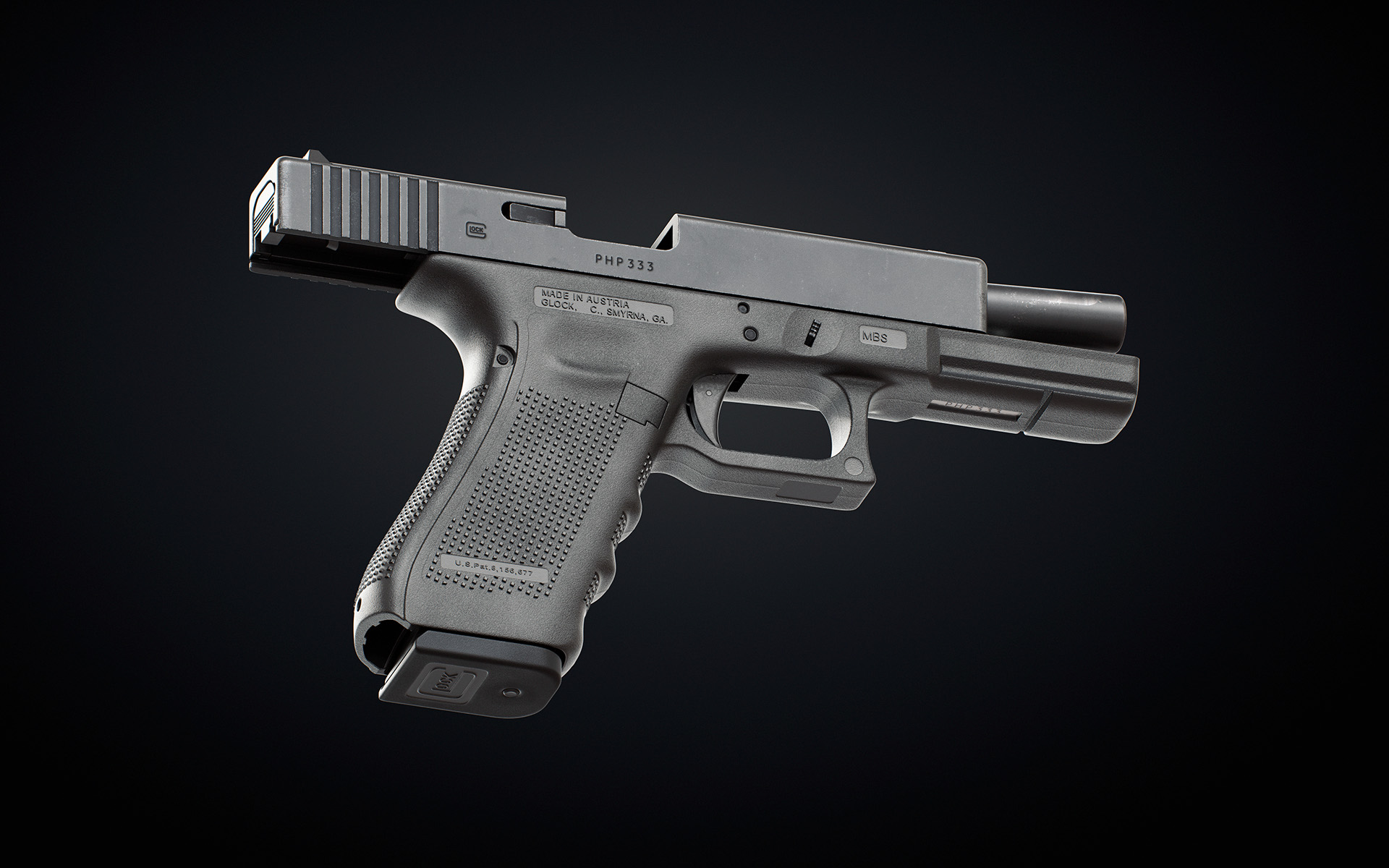 firearms，Glock 17 Jan 4，Pistol design，concept，