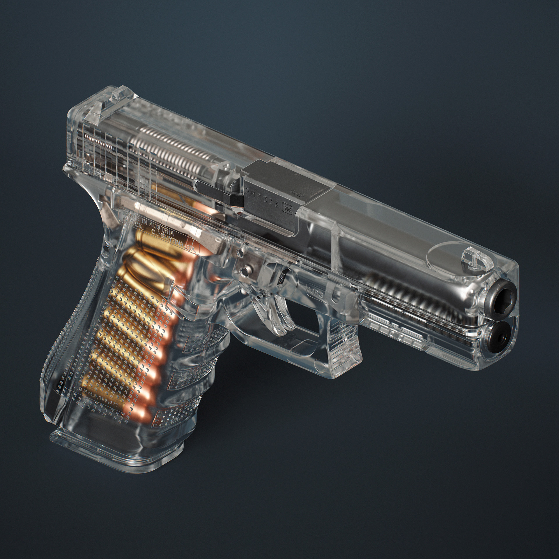 firearms，Glock 17 Jan 4，Pistol design，concept，