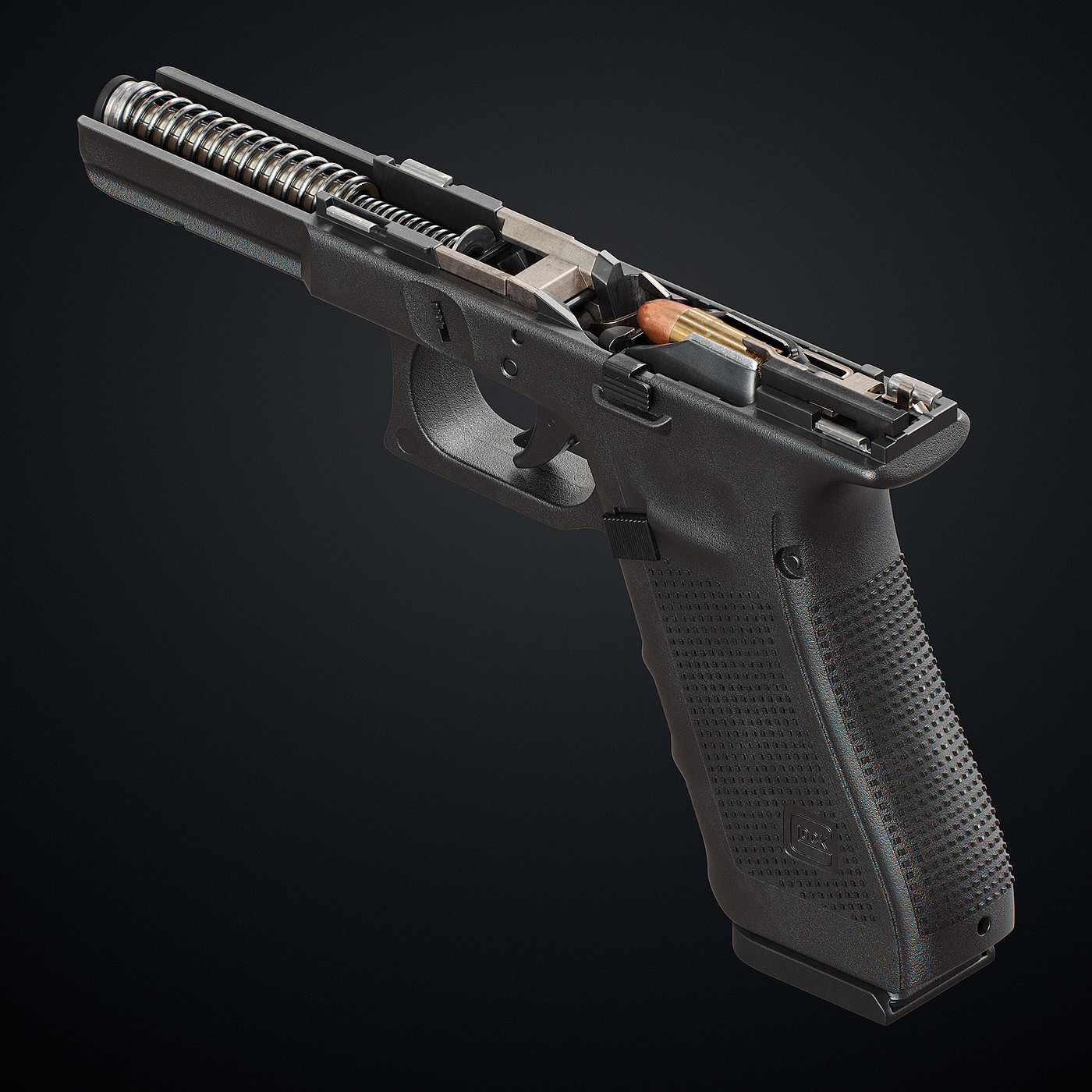 firearms，Glock 17 Jan 4，Pistol design，concept，