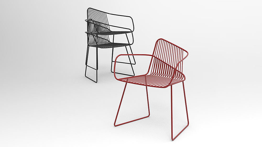 chair，line，Bright Potato，