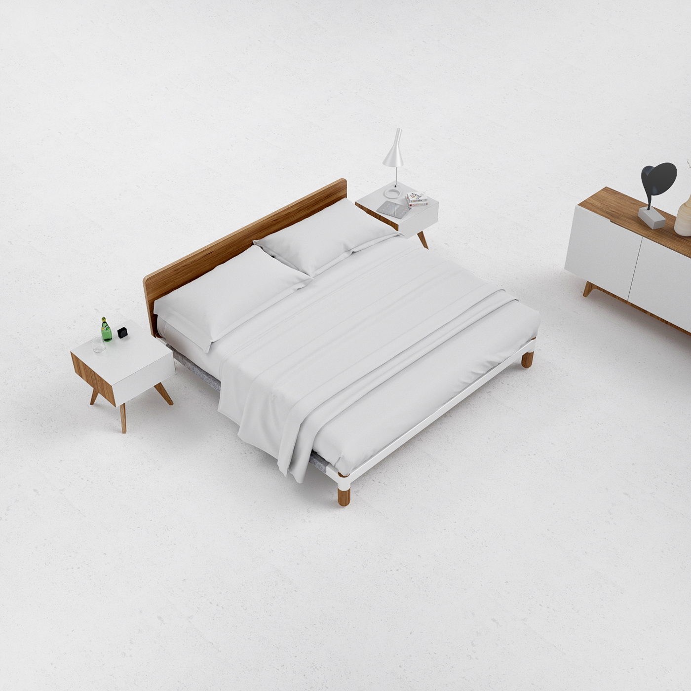 Bed，grace，furniture design ，