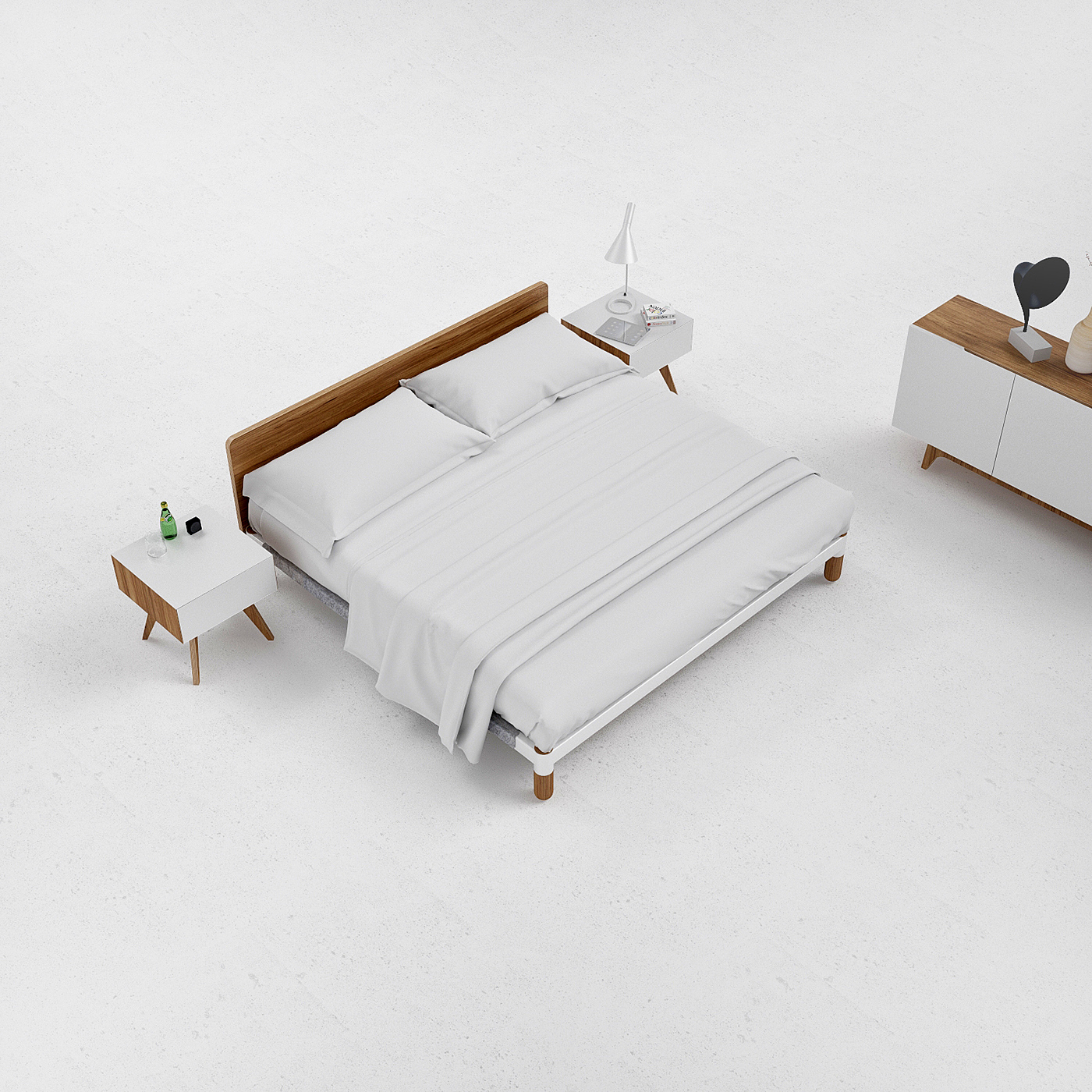 床，优雅，家具设计，