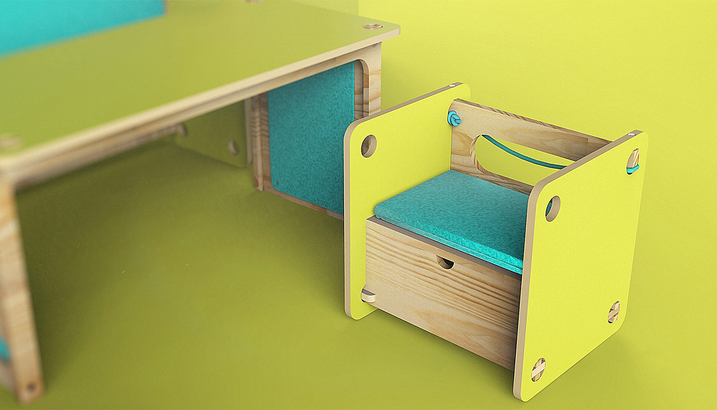furniture，children，study，entertainment，omega，If design award，