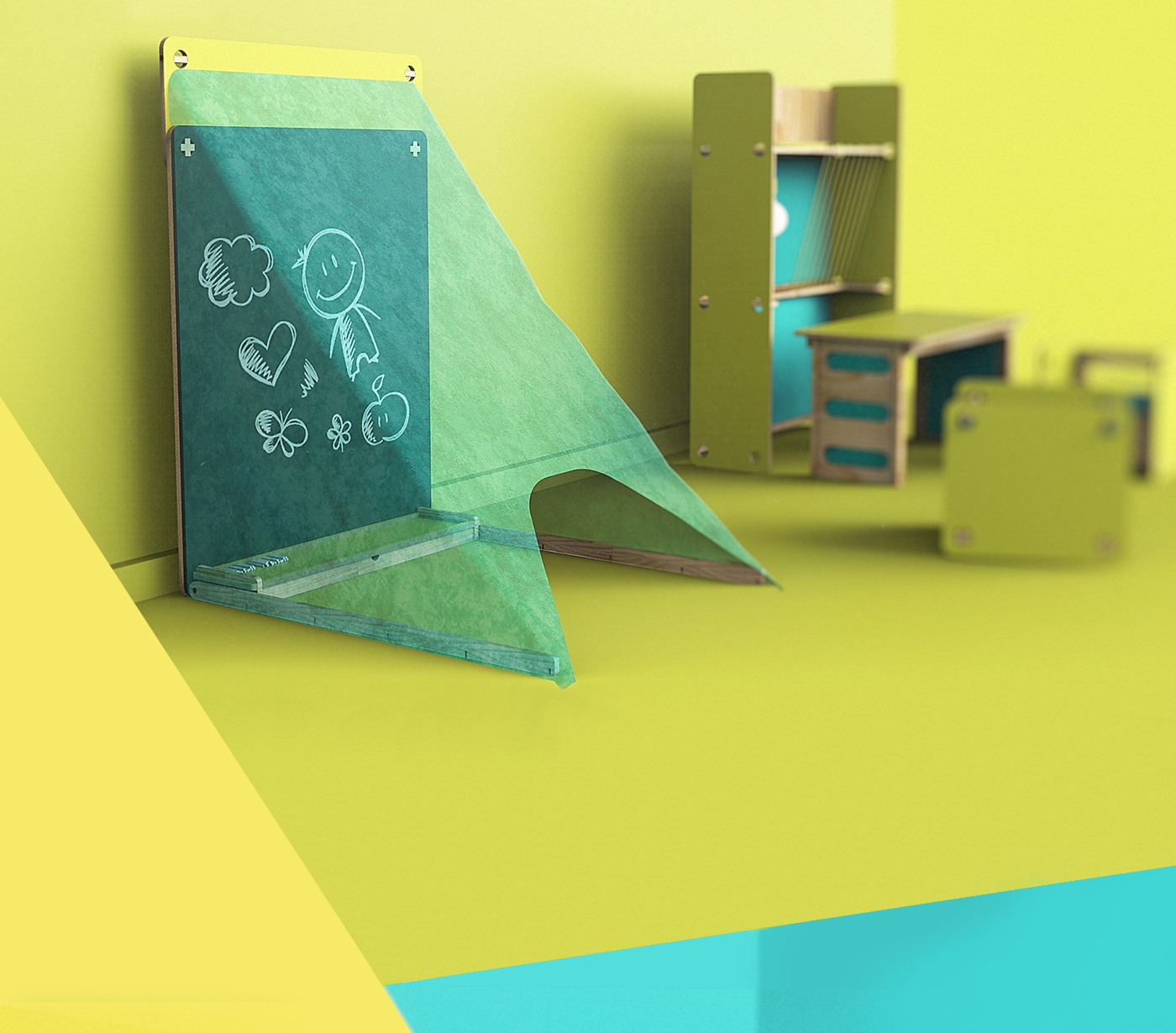 furniture，children，study，entertainment，omega，If design award，