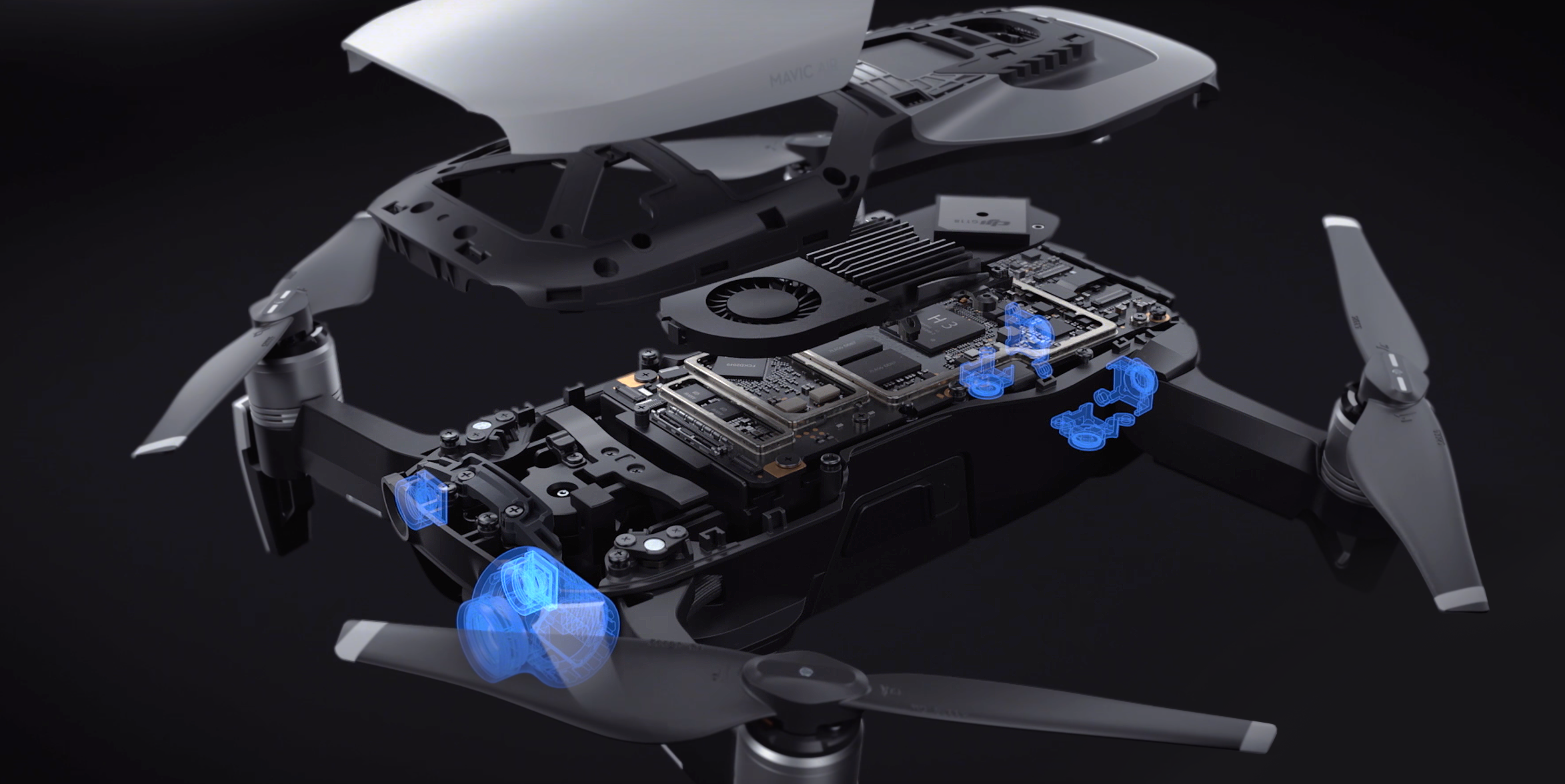 Mavic Air，UAV，Digital，industrial design，