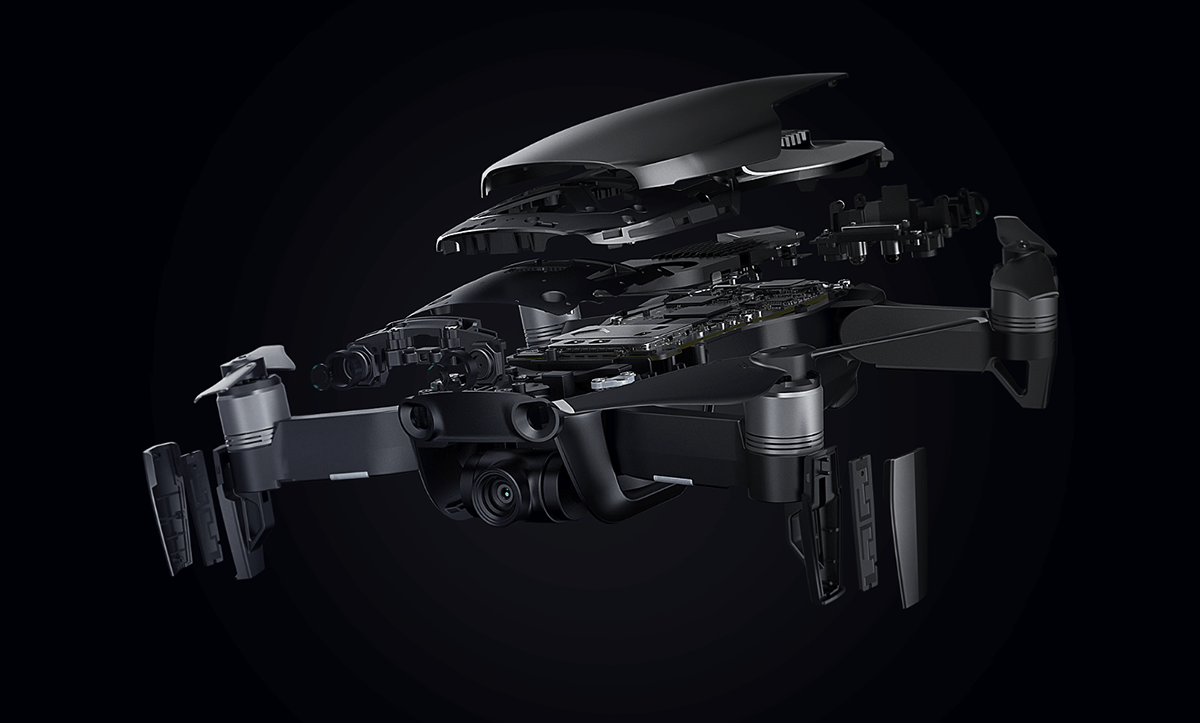 Mavic Air，UAV，Digital，industrial design，