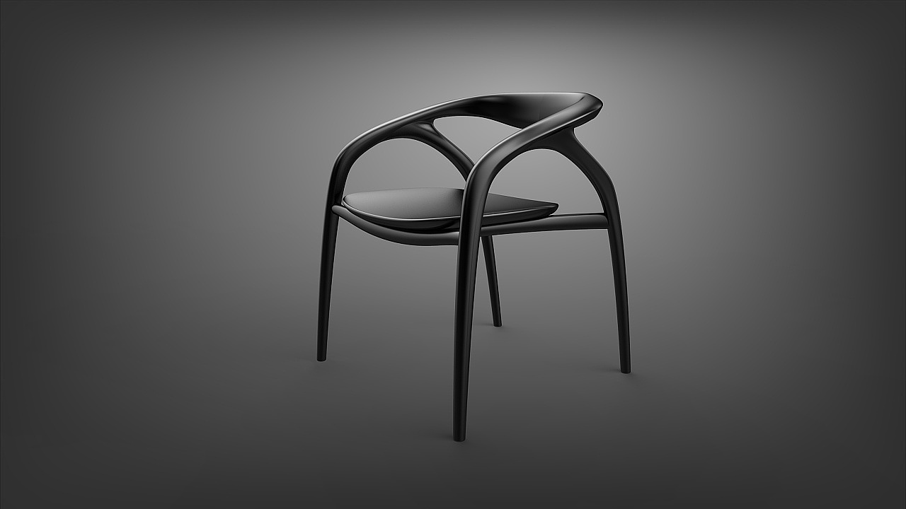 chair，Home Furnishing，Chinese style，streamline，curve，line，Simplicity，Minimalist，