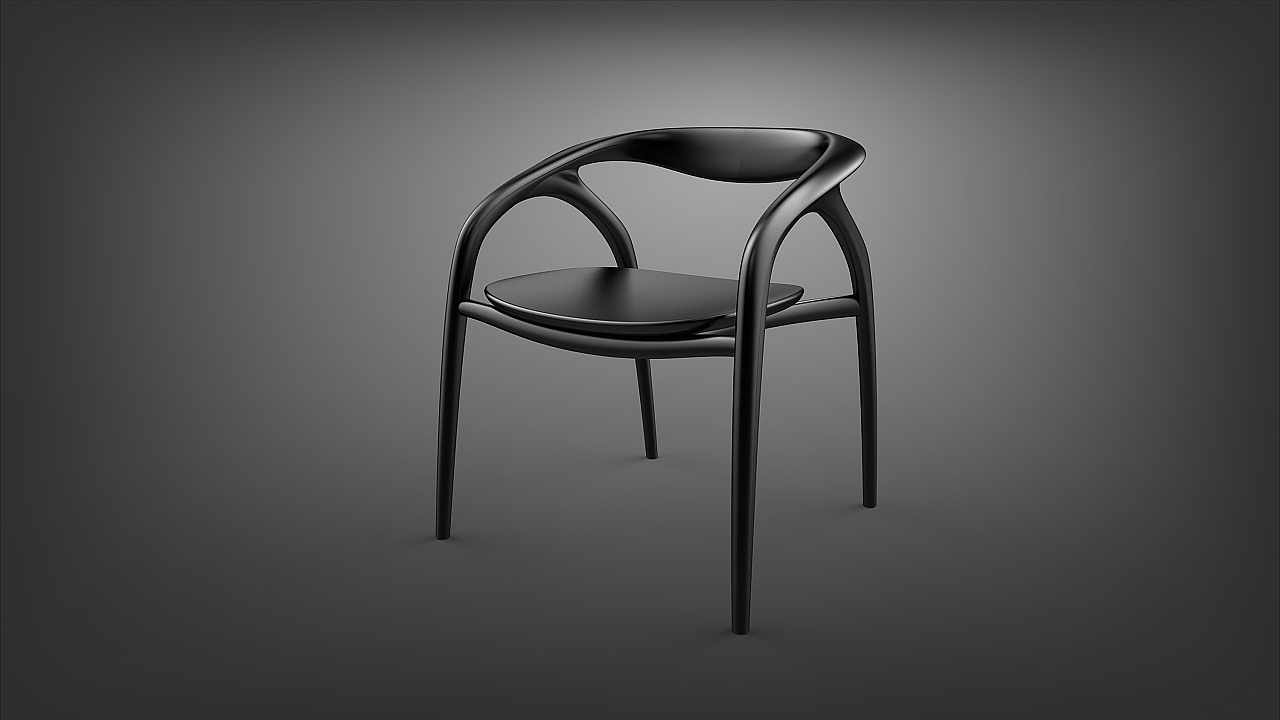 chair，Home Furnishing，Chinese style，streamline，curve，line，Simplicity，Minimalist，