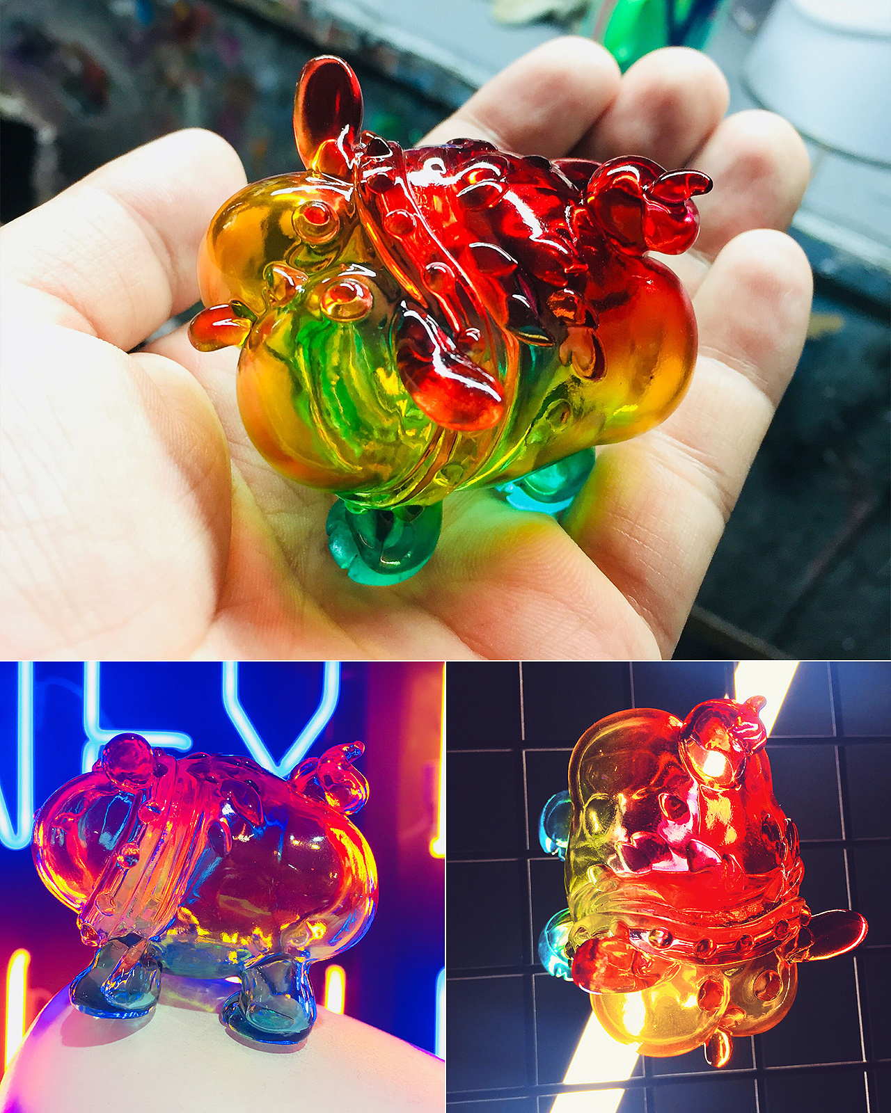 Toys，Trendy toys，Chinese style，dog，Painting，Awan，enamel，Ornaments，