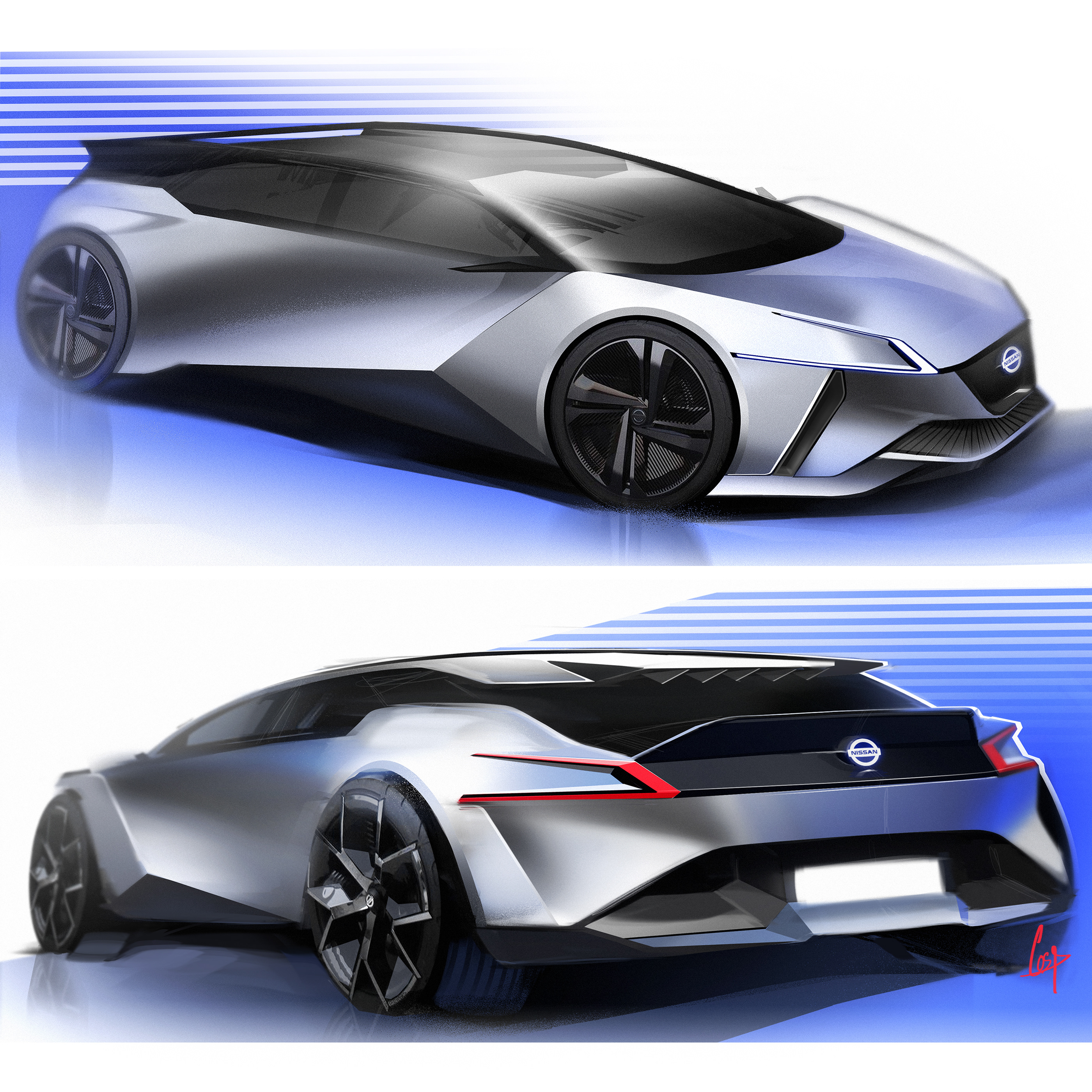 automobile，Hand drawn，industrial design，