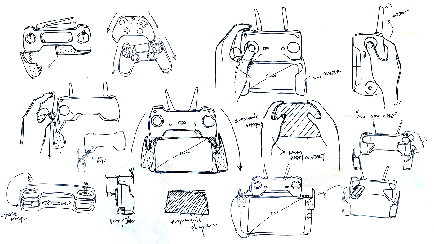 LeapX Design，mavic，黑色，智能，控制器，手机，