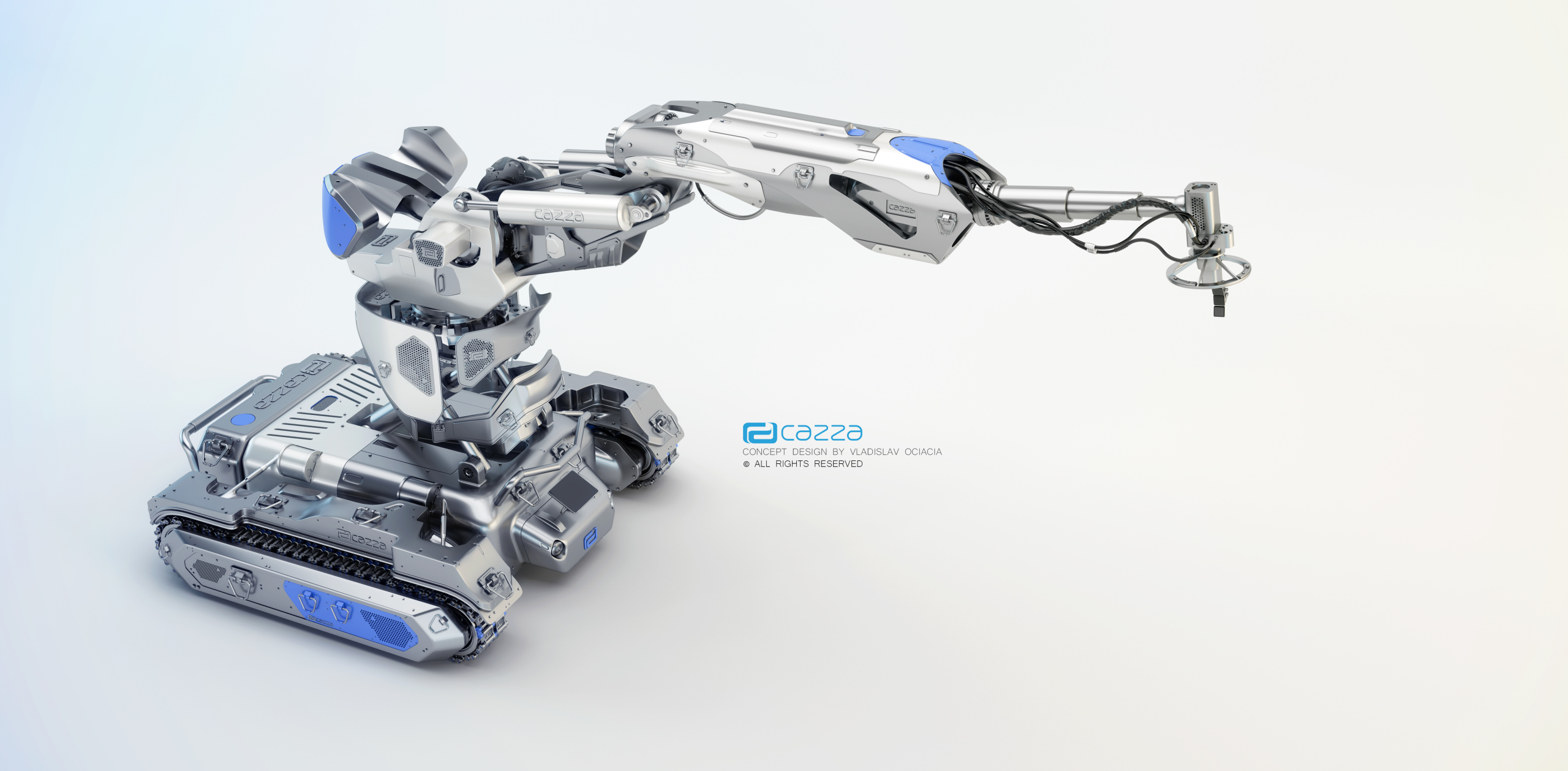 CAZZA，robot，design sketch，