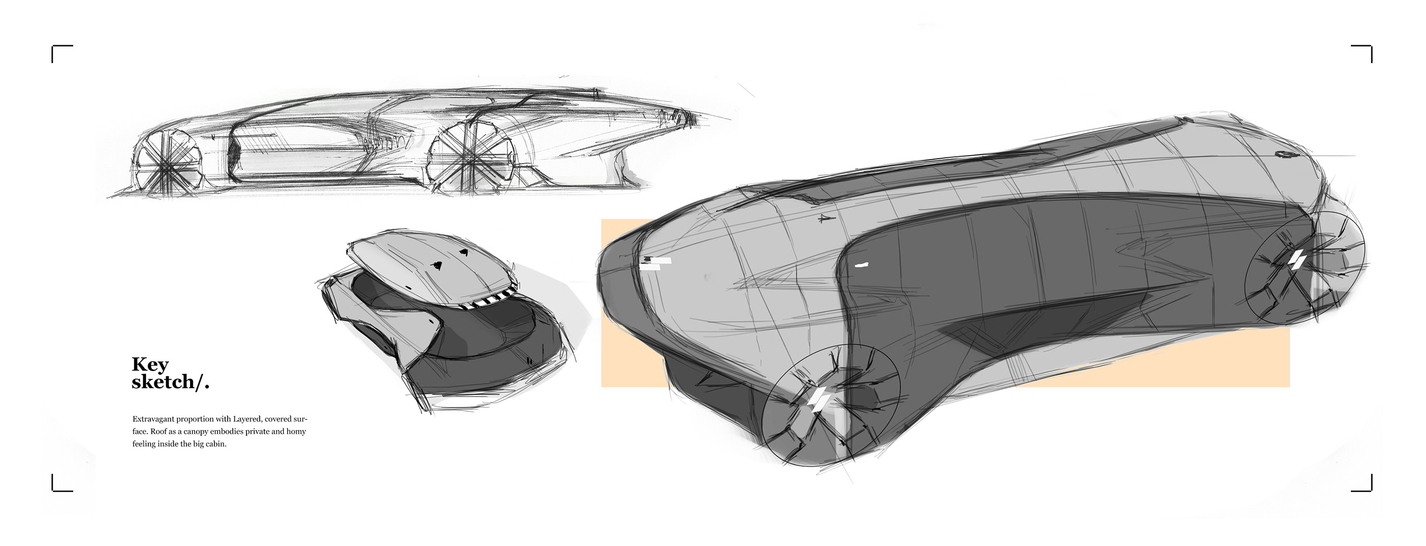 design sketch，Concept Car，Renault Ultra，