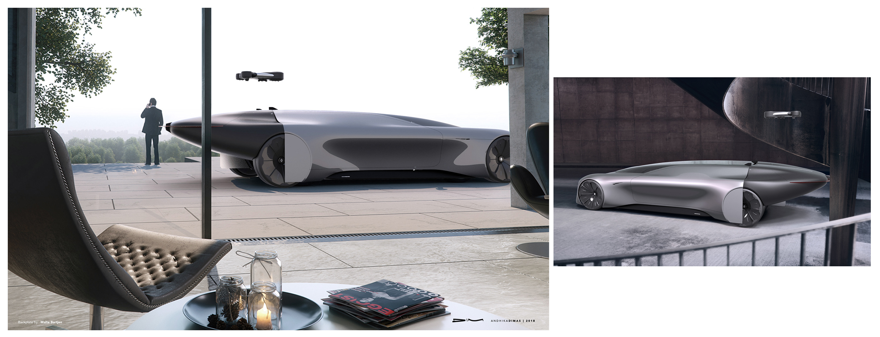 design sketch，Concept Car，Renault Ultra，