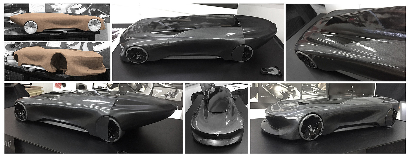 design sketch，Concept Car，Renault Ultra，