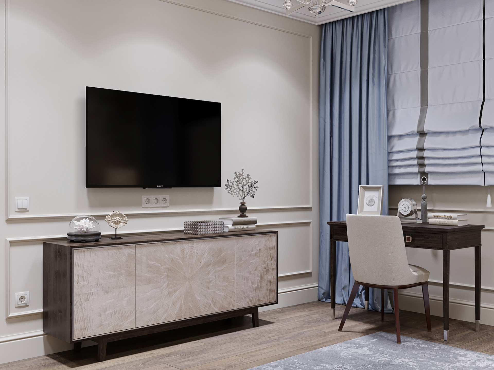 Interior design，Modern style，product design，Interior design renderings，