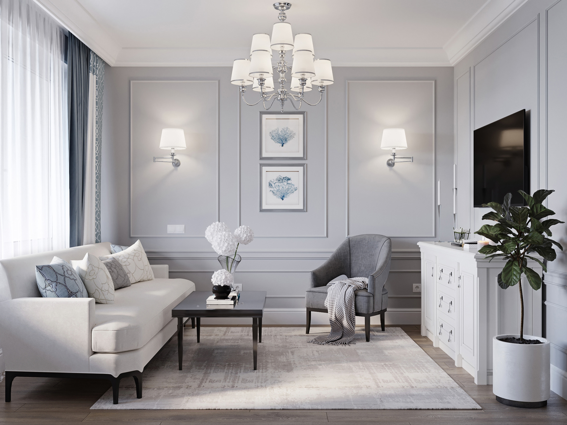 Interior design，Modern style，product design，Interior design renderings，