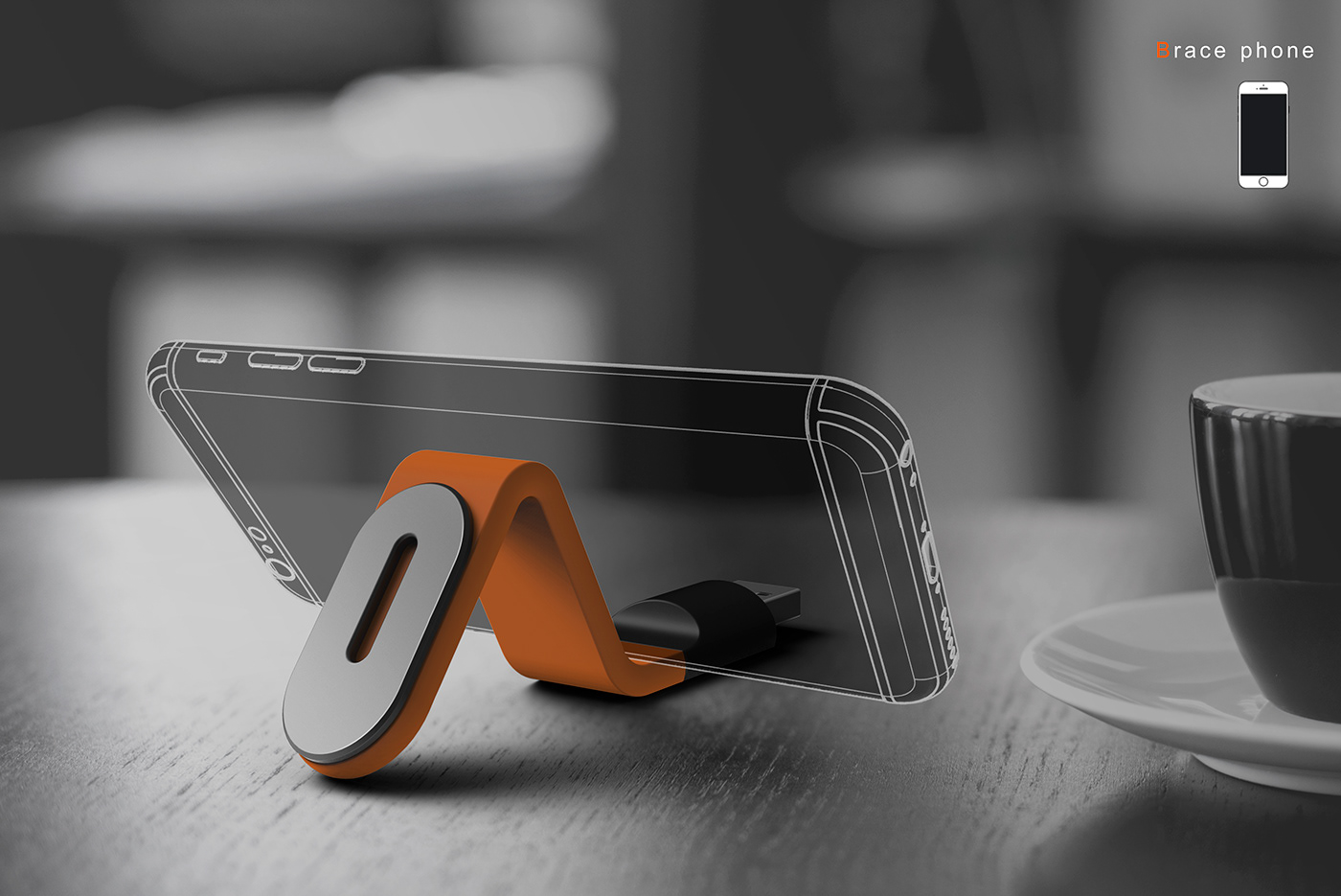 USB light，Mobile phone bracket，Creative design，