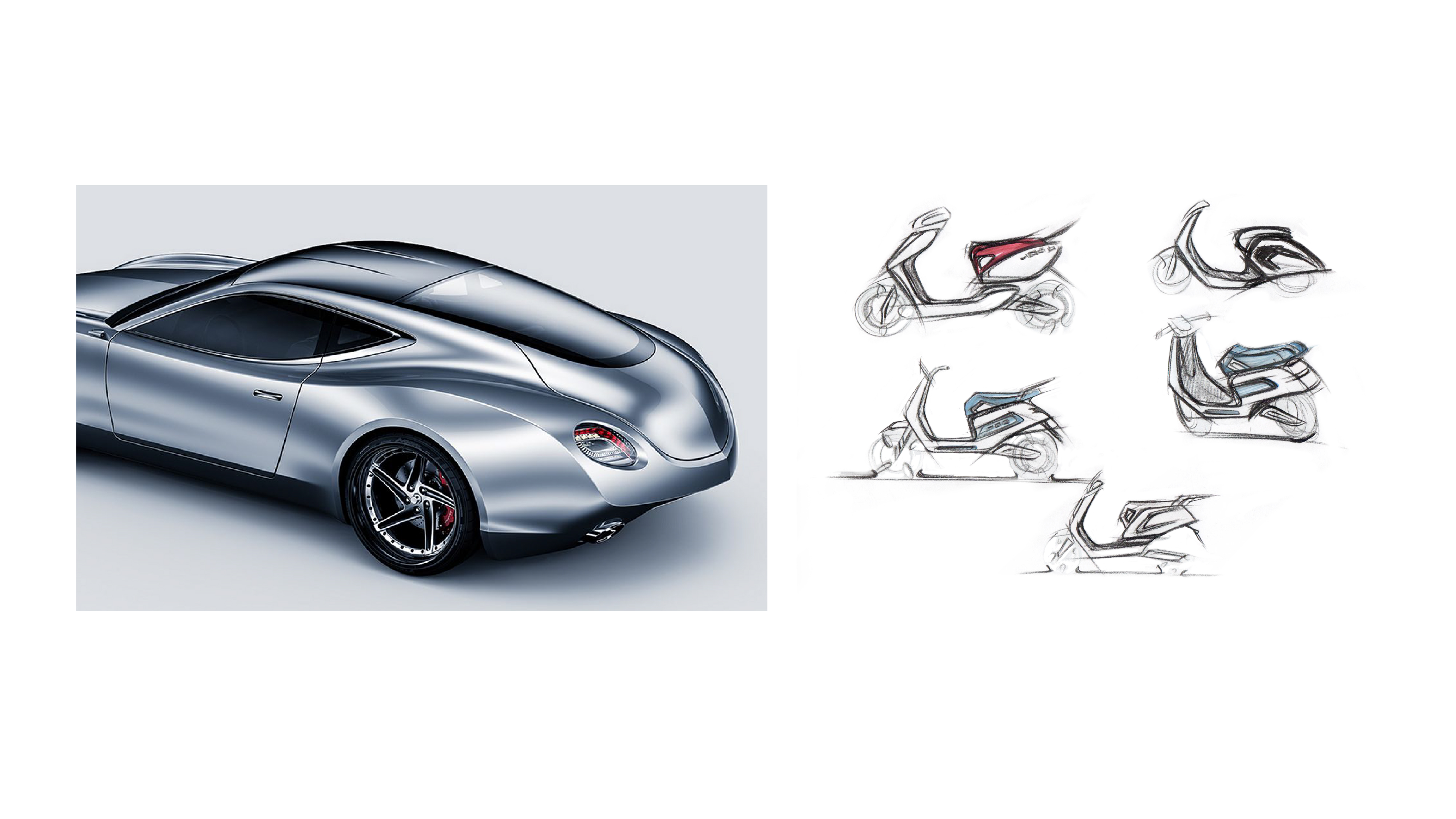 Hand drawn，Electric vehicle，