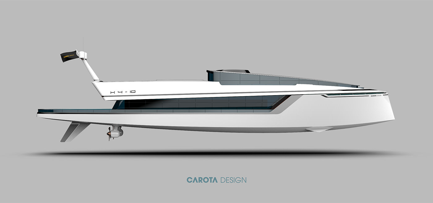 yacht，outdoor，at sea，traffic，yacht，Carota design，