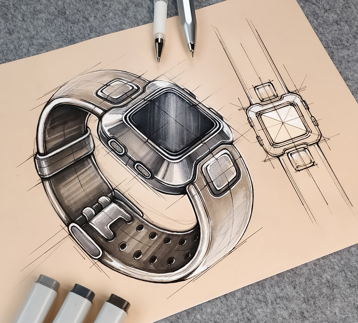 draft，Design，Hand drawn，Marius Kindler，