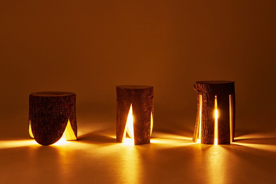 Log，lamps and lanterns，chair，Seat，sit，stool，