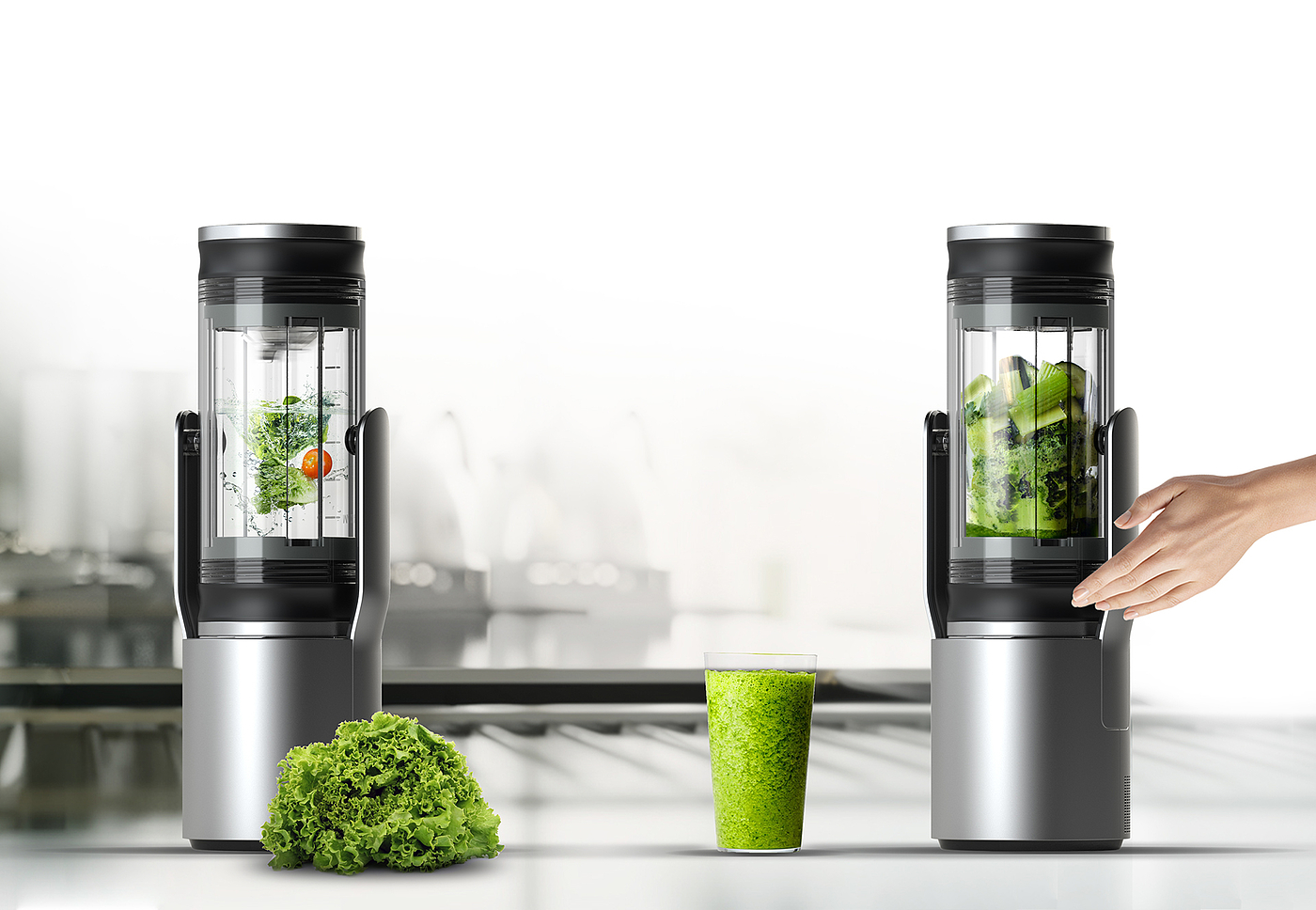 Dual Mixer，Juicer，Automatic design，