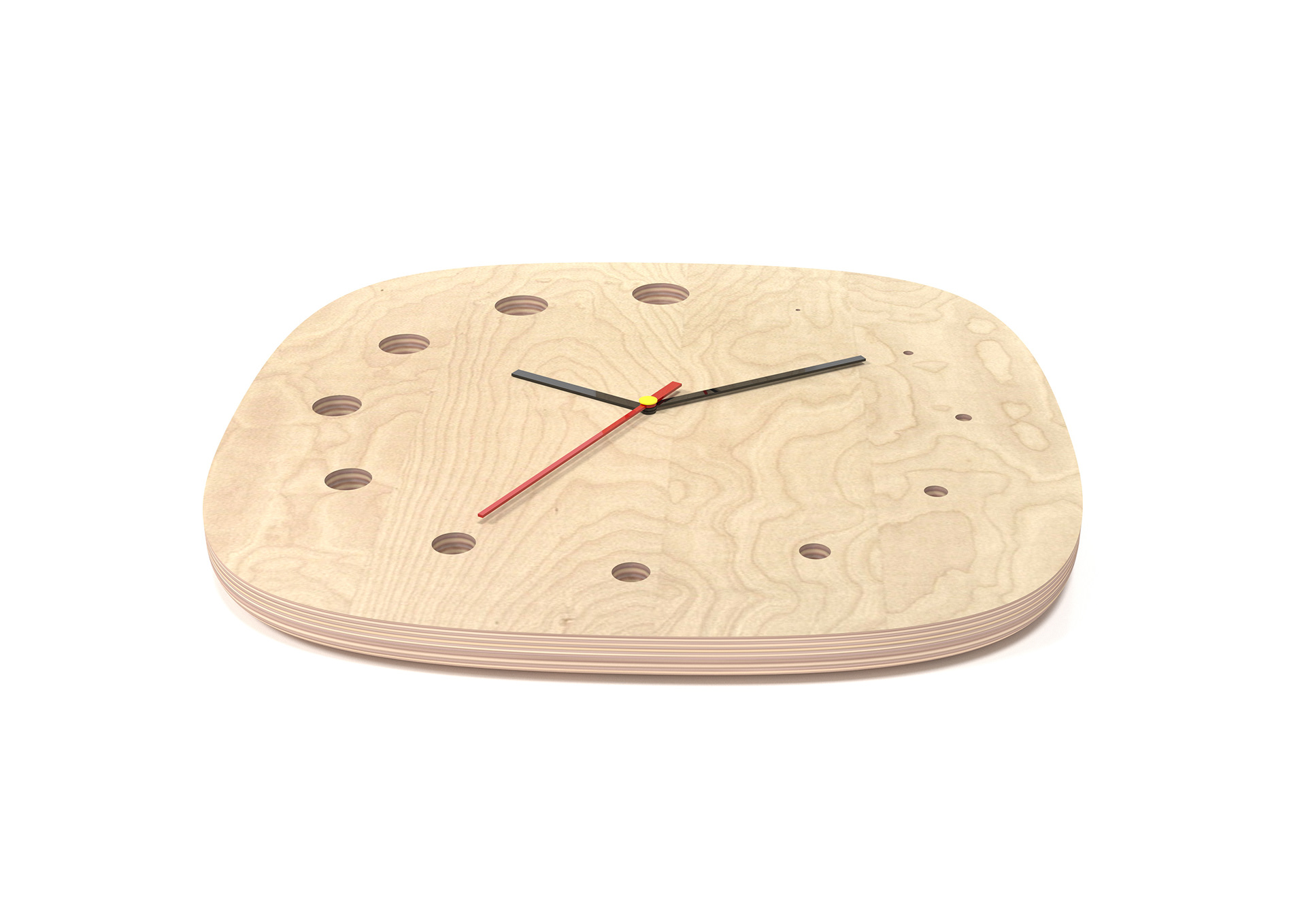 Wall clock，woodiness，Automatic design，