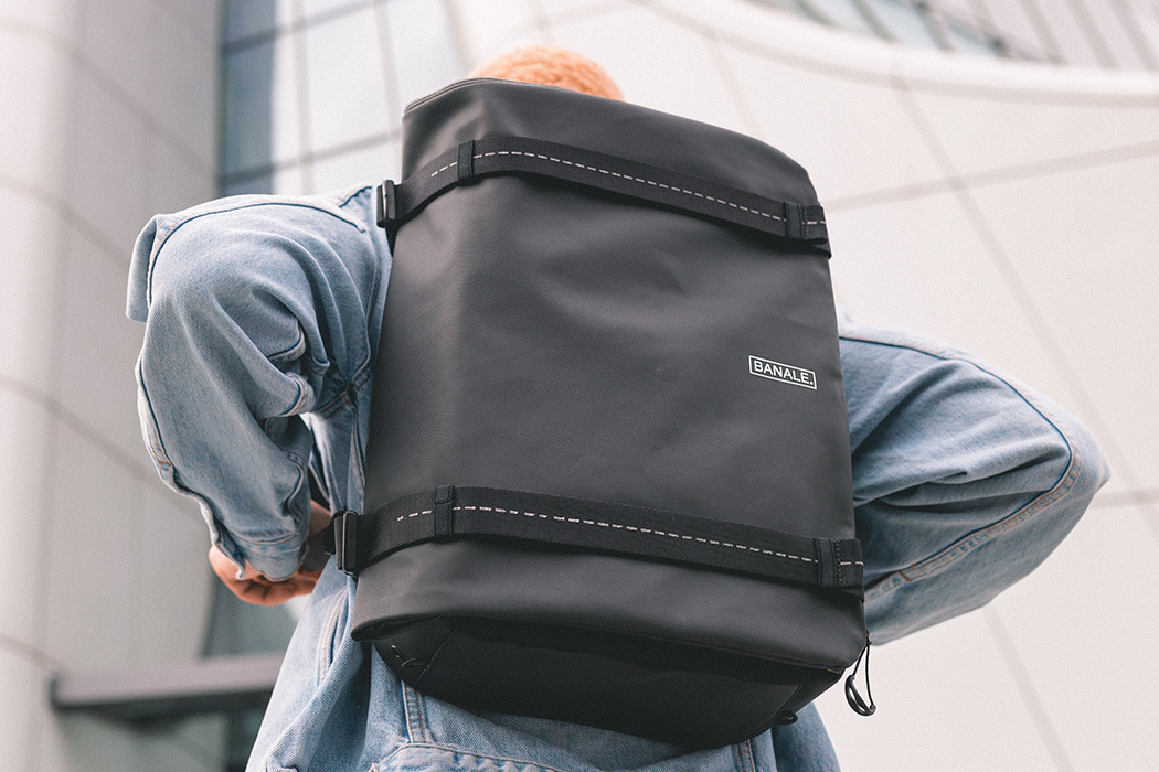 Diego Recchia，knapsack，black，Banal，Backpack，