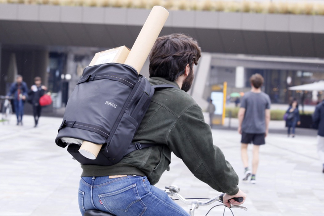 Diego Recchia，knapsack，black，Banal，Backpack，