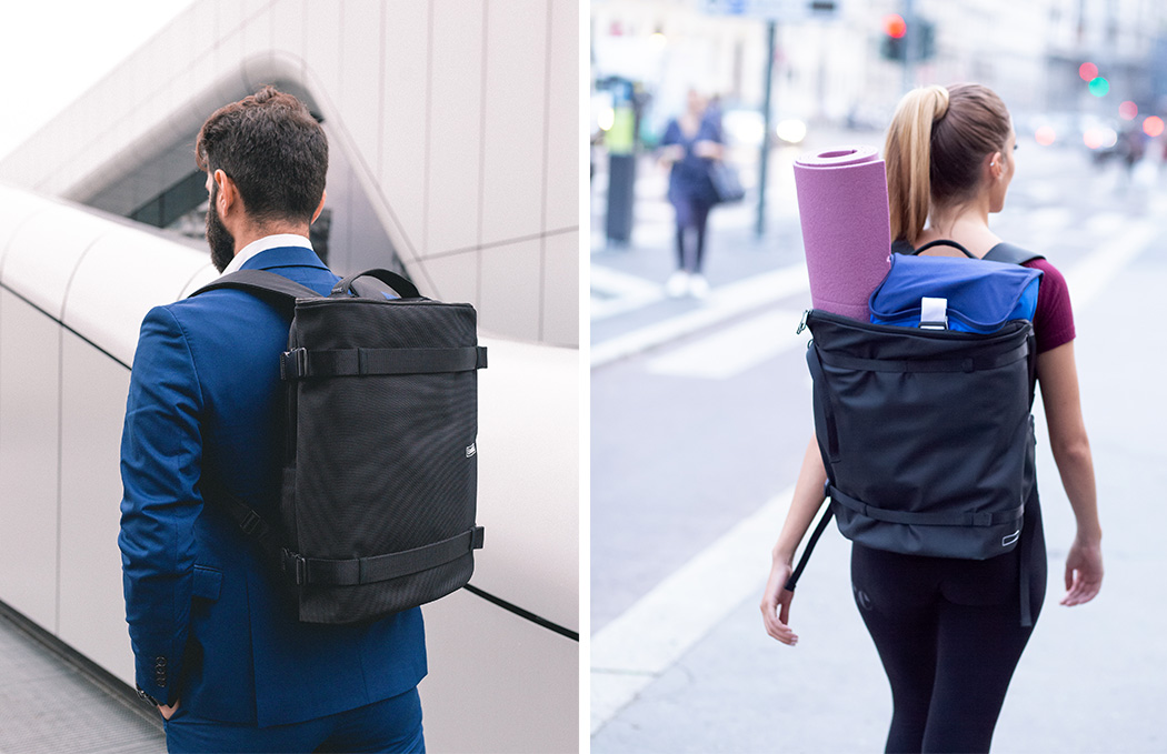 Diego Recchia，knapsack，black，Banal，Backpack，