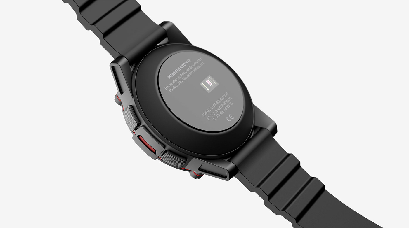 Andrea Ponti，Wrist watch，Sports Watch，black，outdoors，PowerWatch 2，waterproof，powerwatch，