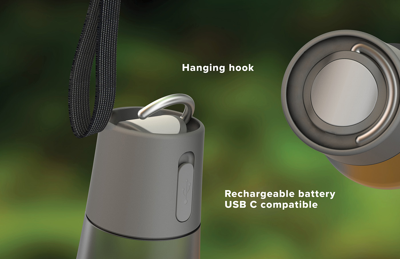 Flashlight，lighting，Water cup，field，stack，