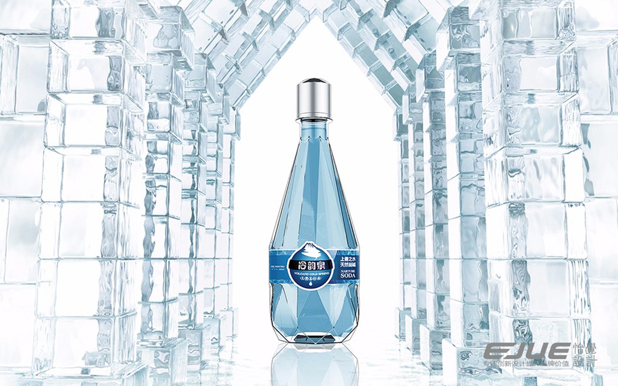 packing，geometry，Minimalist，Streamline，high-end，atmosphere，purified water，bottle，