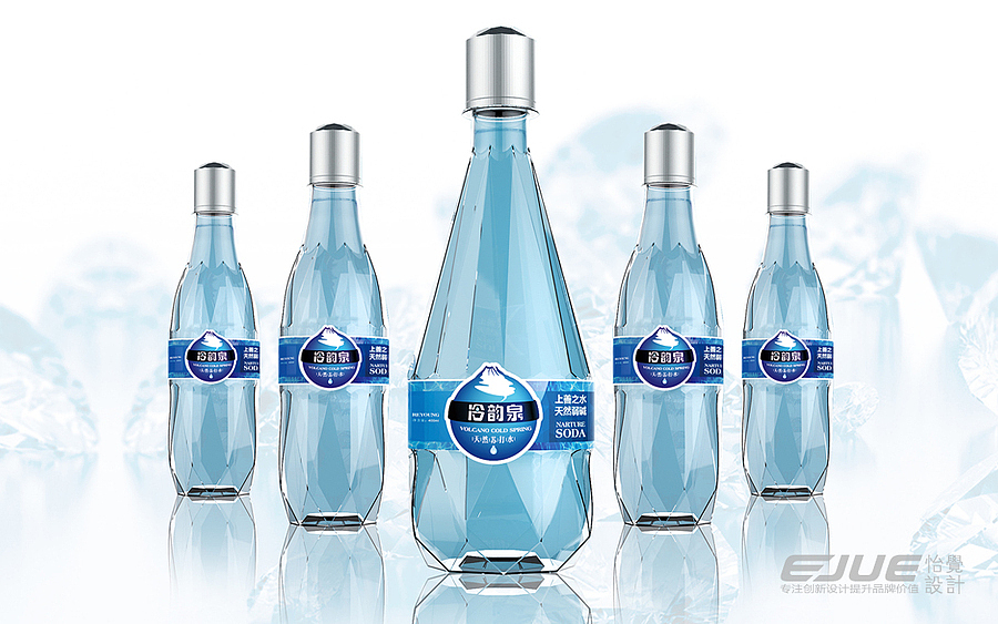 packing，geometry，Minimalist，Streamline，high-end，atmosphere，purified water，bottle，