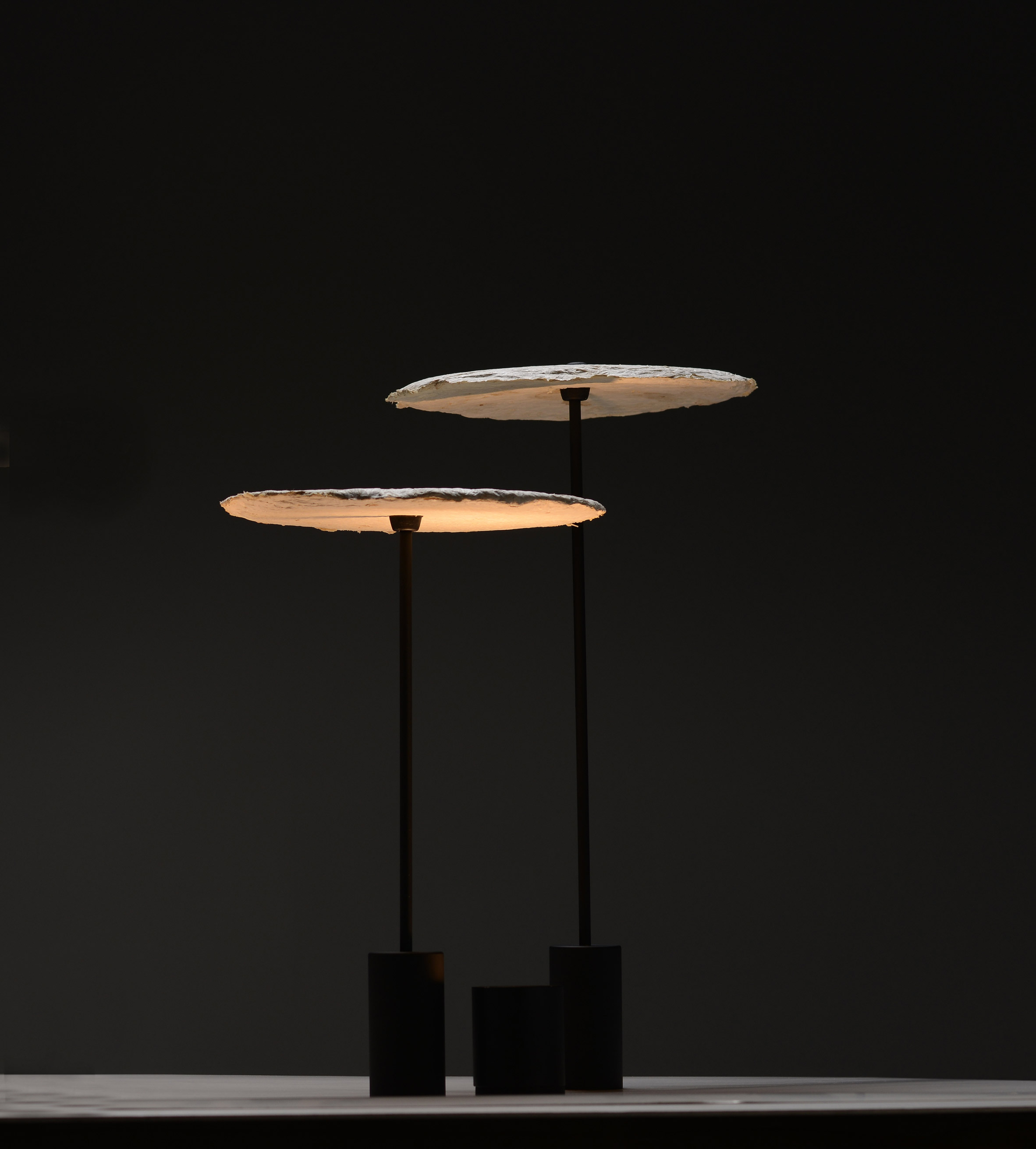 Desk lamp，Mushroom mycelium，white，