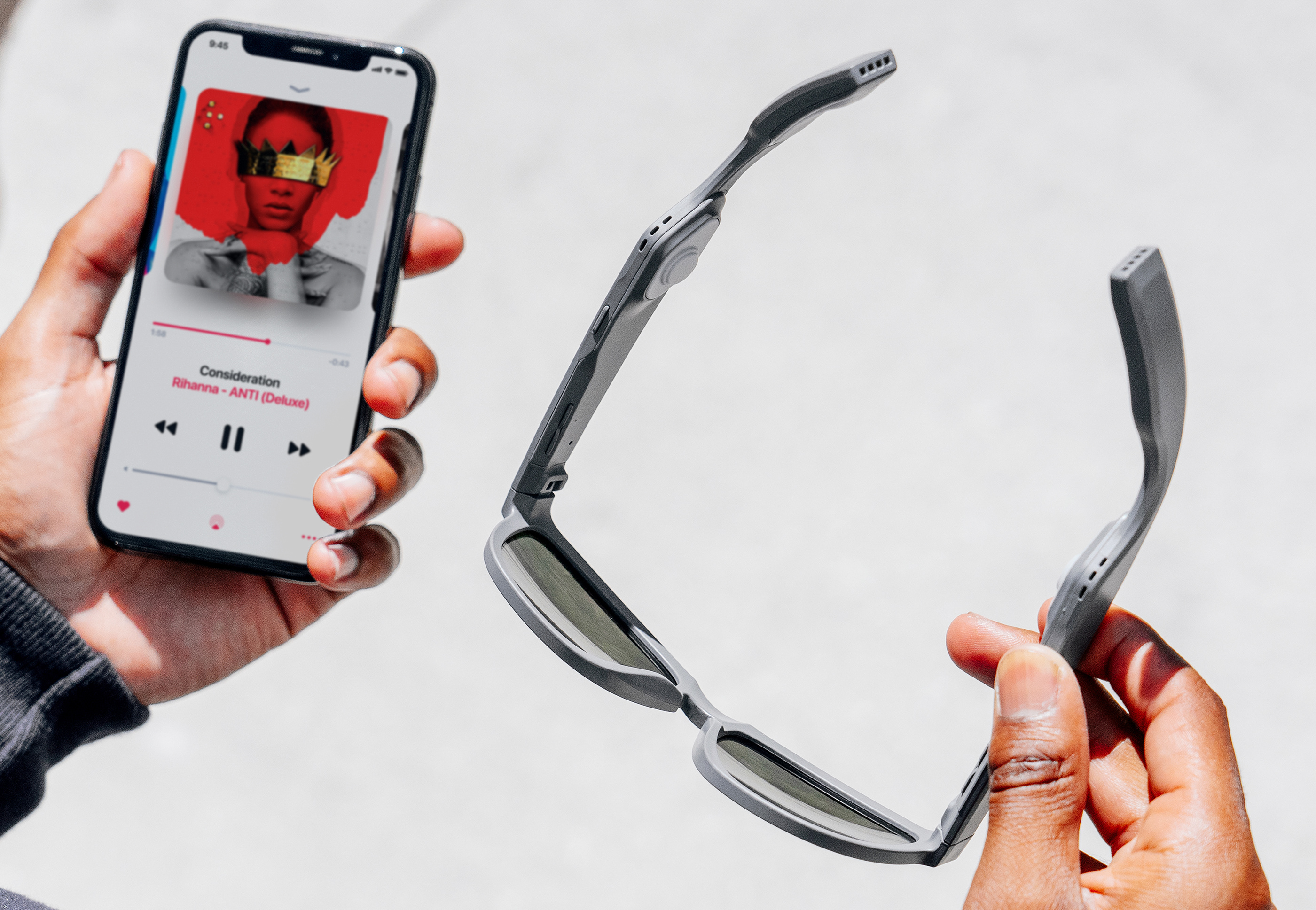 Zunlge V2，Bone conduction，Bluetooth headset，Sunglasses，