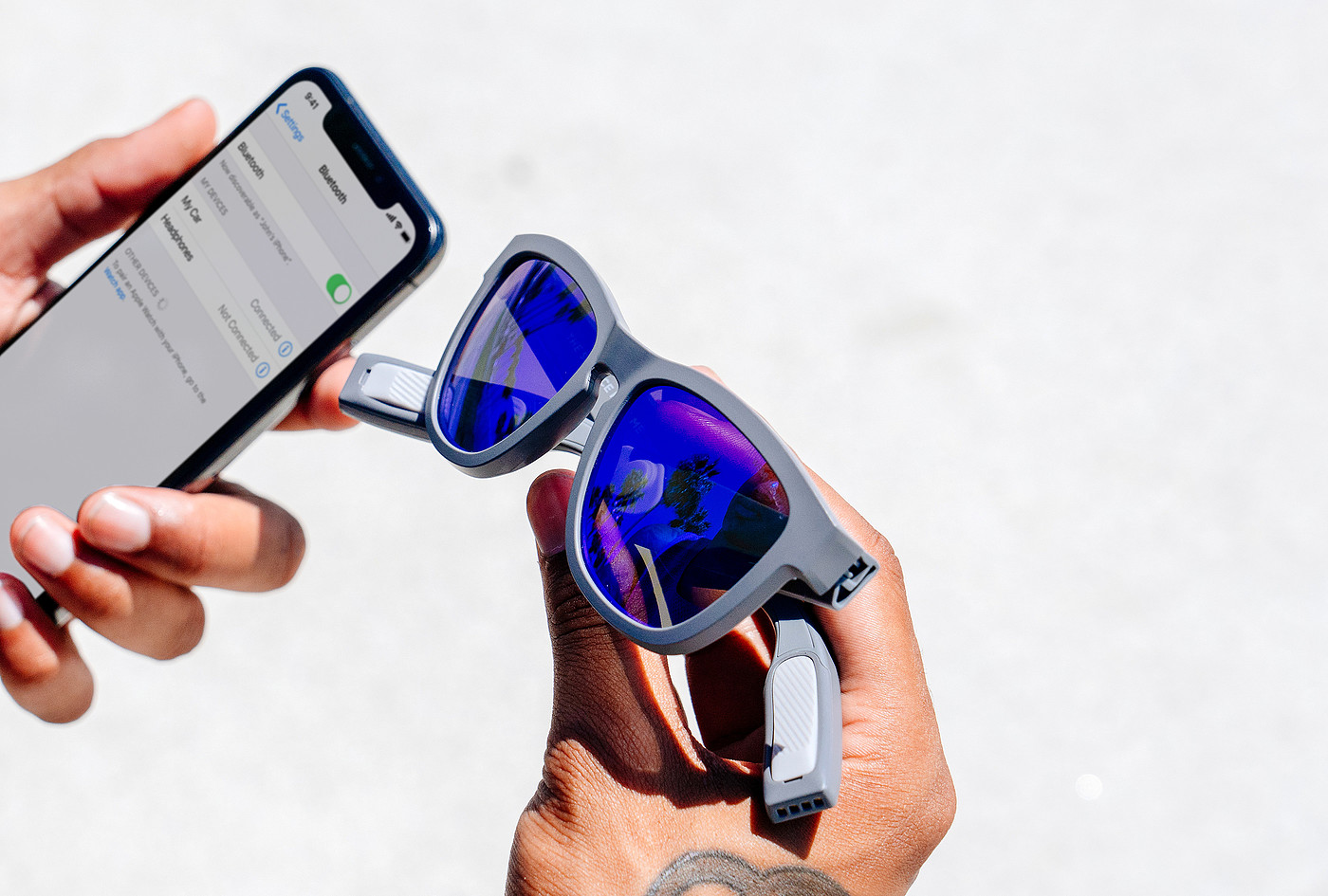 Zunlge V2，Bone conduction，Bluetooth headset，Sunglasses，