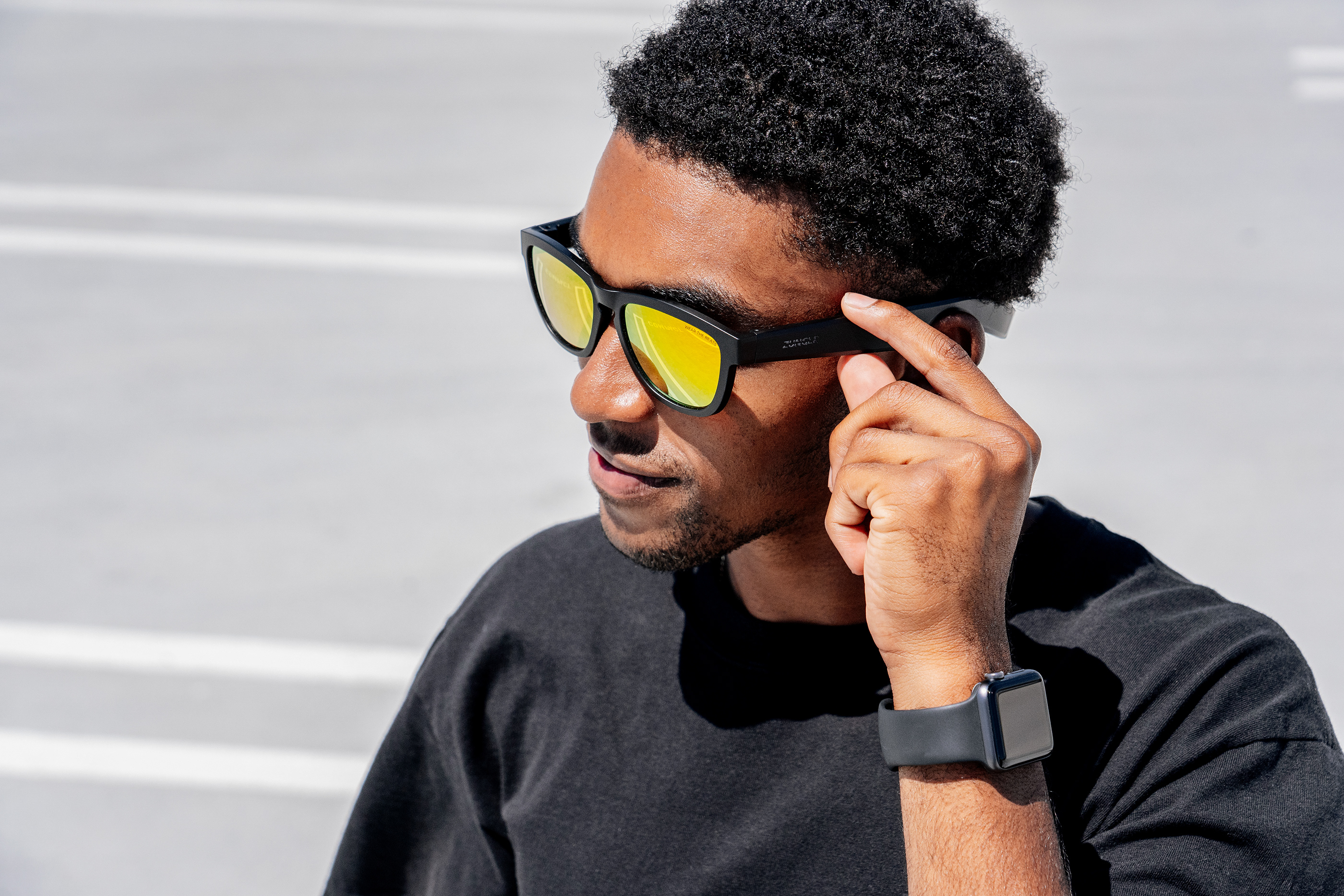 Zunlge V2，Bone conduction，Bluetooth headset，Sunglasses，